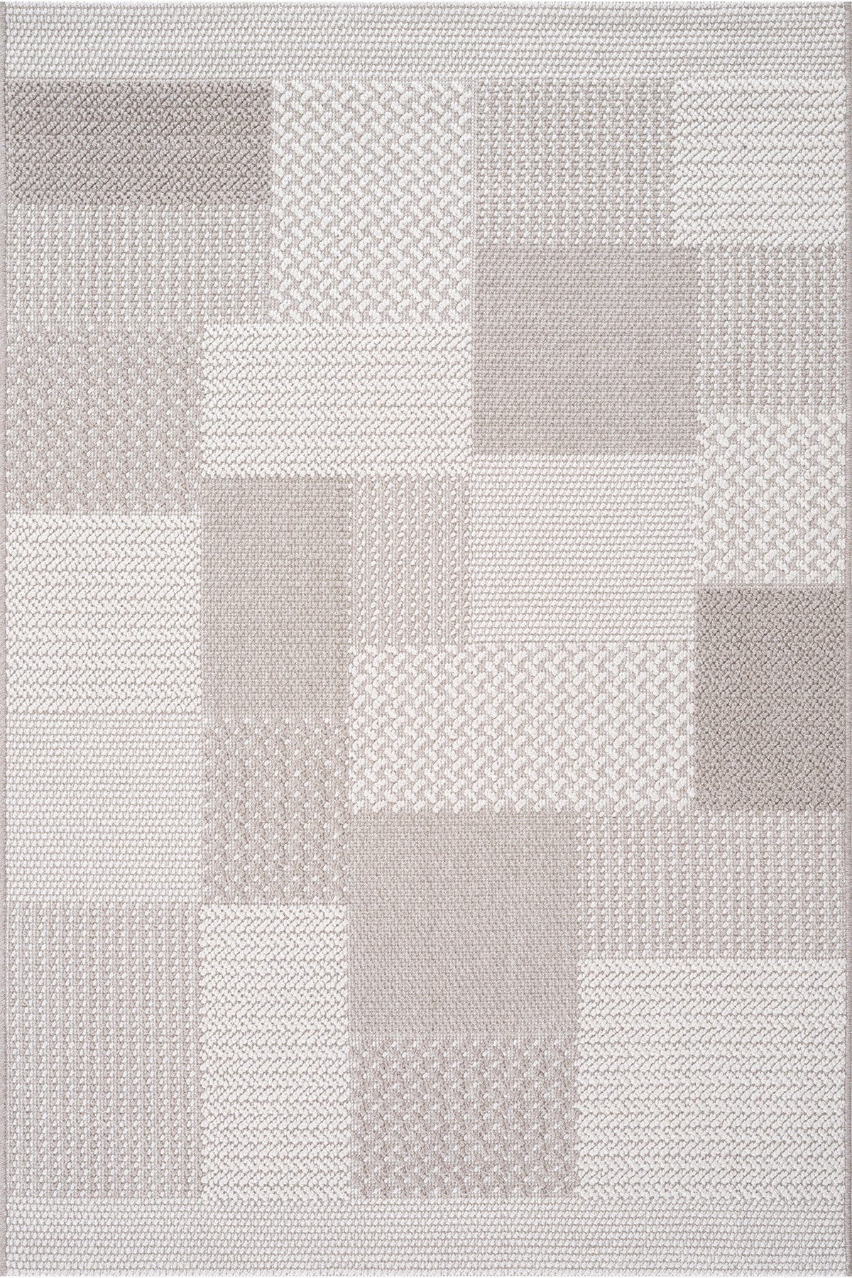 Koza Nomad Cream Mink Living Room Rug A3568B