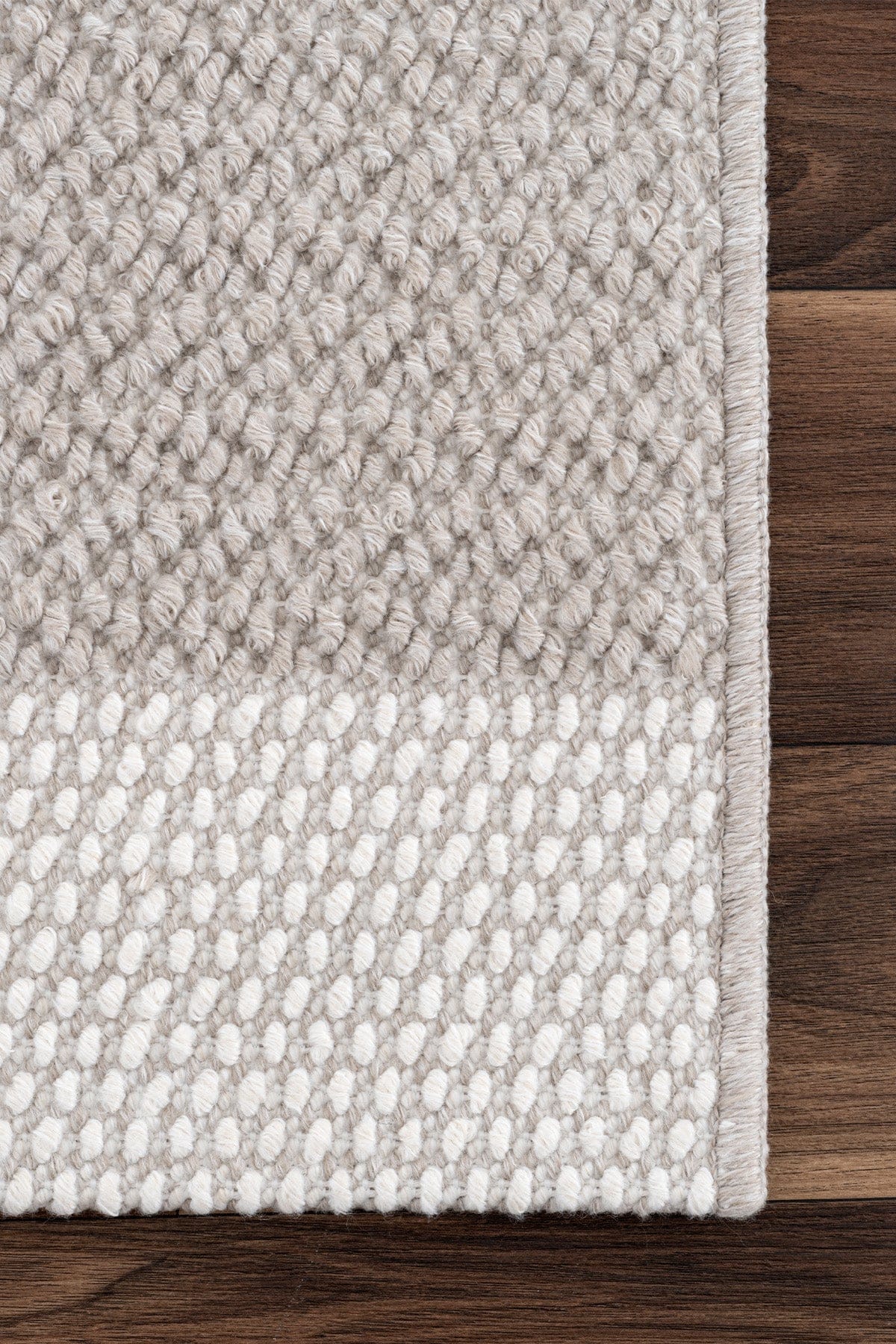 Koza Nomad Cream Mink Living Room Rug A3568B