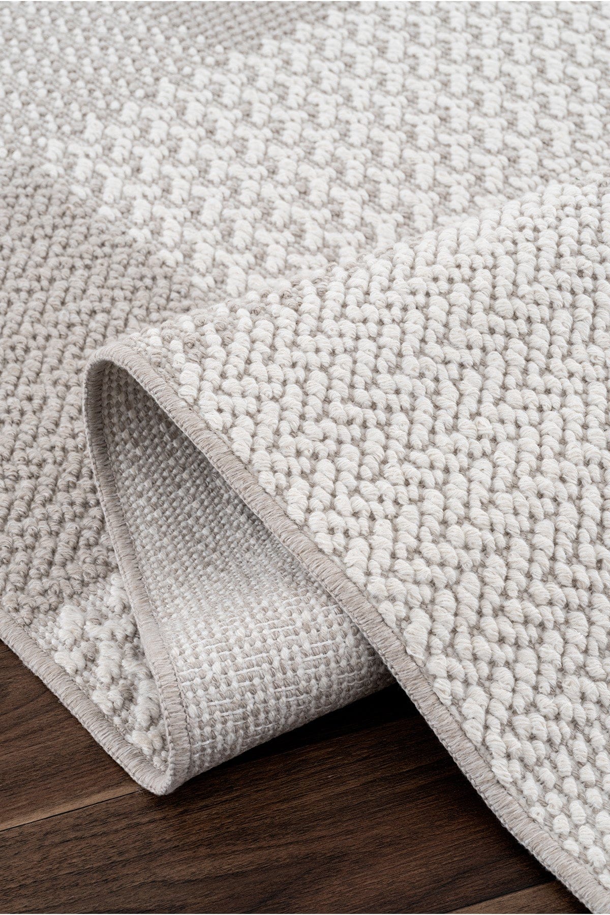 Koza Nomad Cream Mink Living Room Rug A3568B