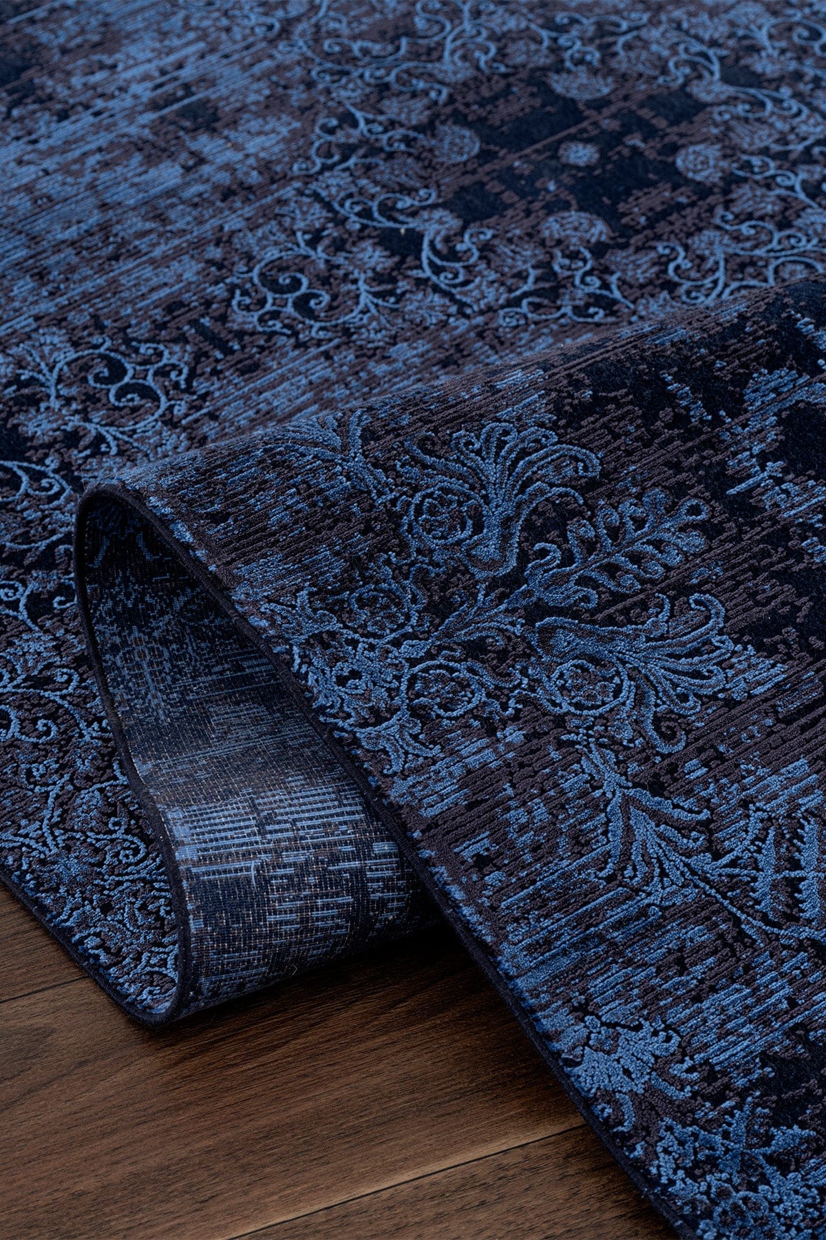 Koza Nostalgia Blue Hallway Rug A3014F