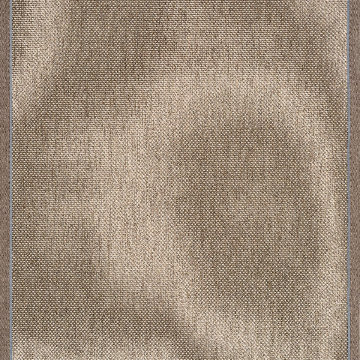 Koza Premium Sahara Border Beige-Border Mink Blue Sisal Rug B3610F