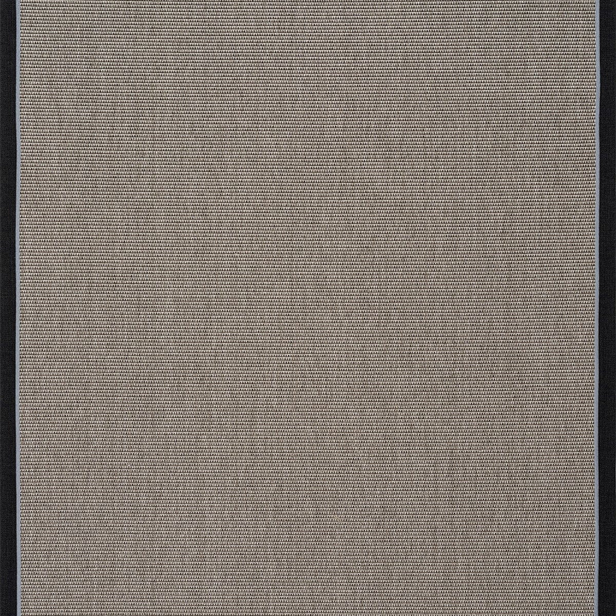 Koza Premium Sahara Border Grey-Border Black Blue Sisal Rug B3610G