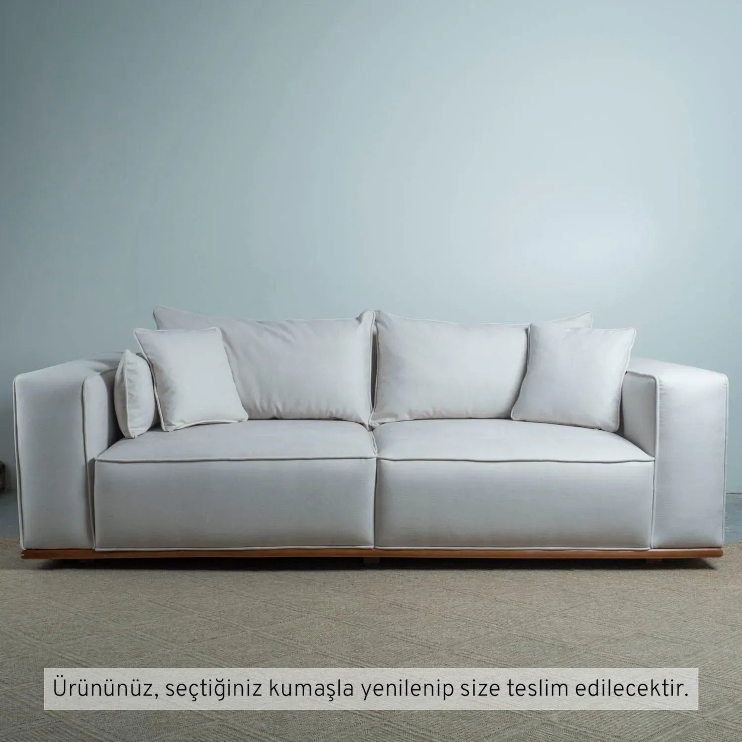 Lagom Üçlü Koltuk Kadife 11028