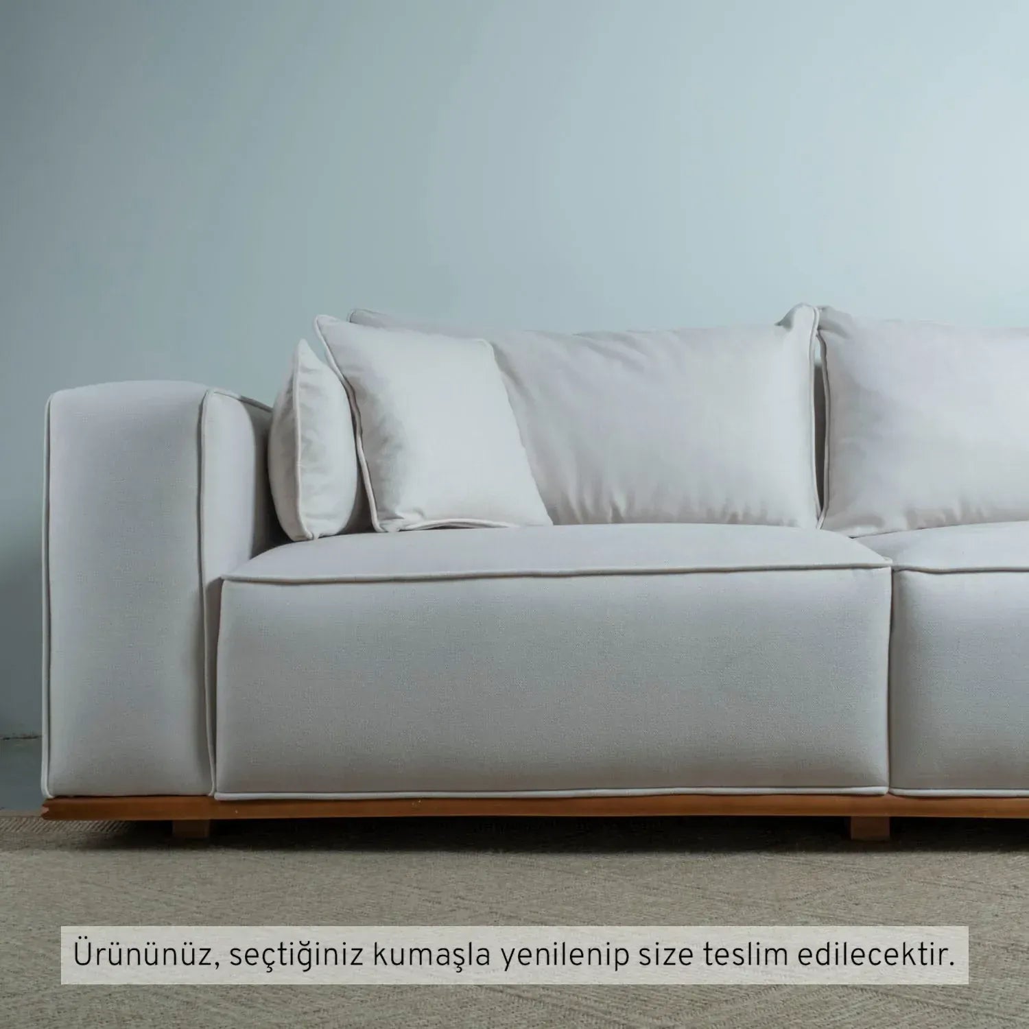 Lagom Üçlü Koltuk Kadife 11028