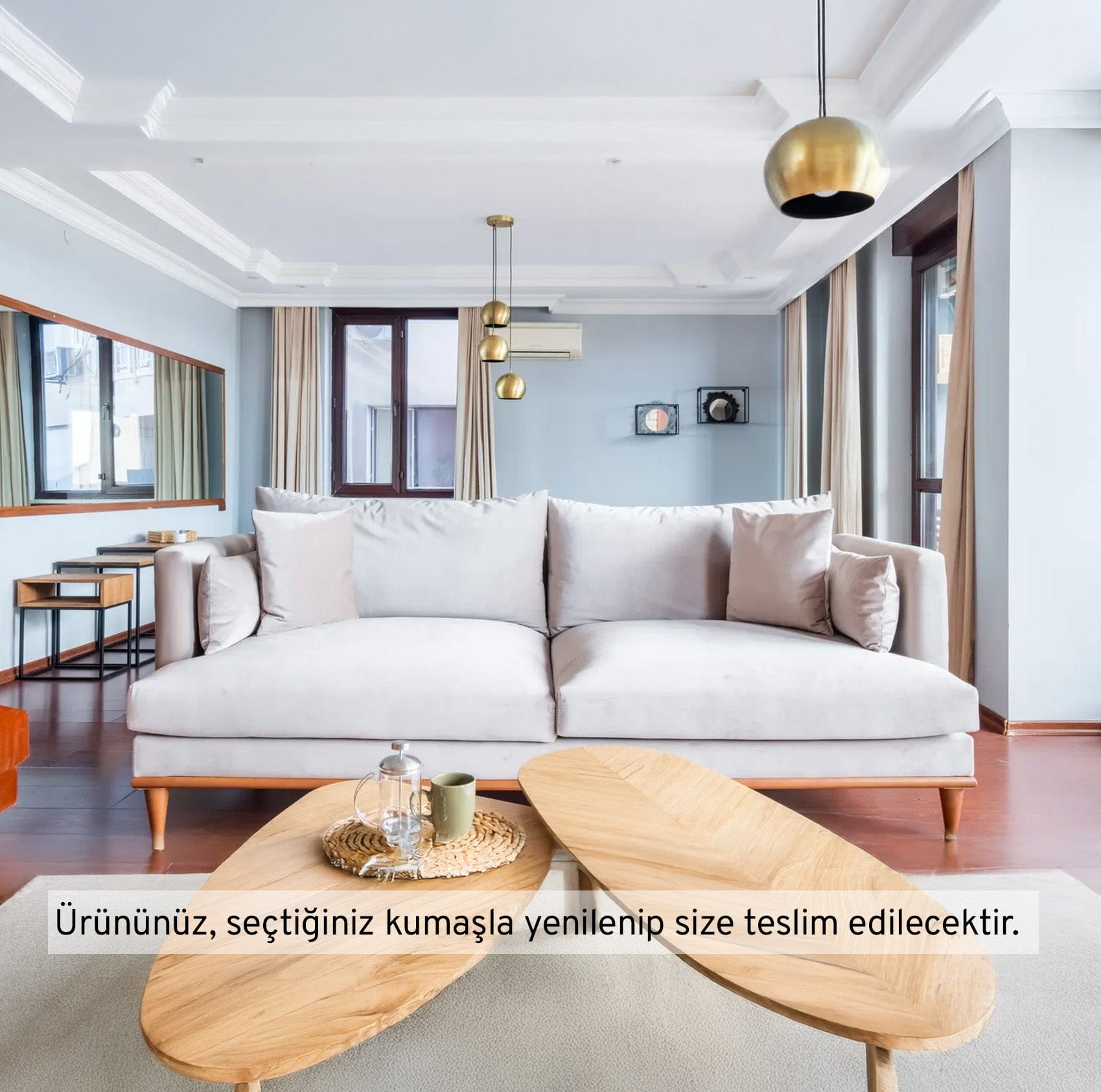 Lewis Üçlü Koltuk Kadife 11021