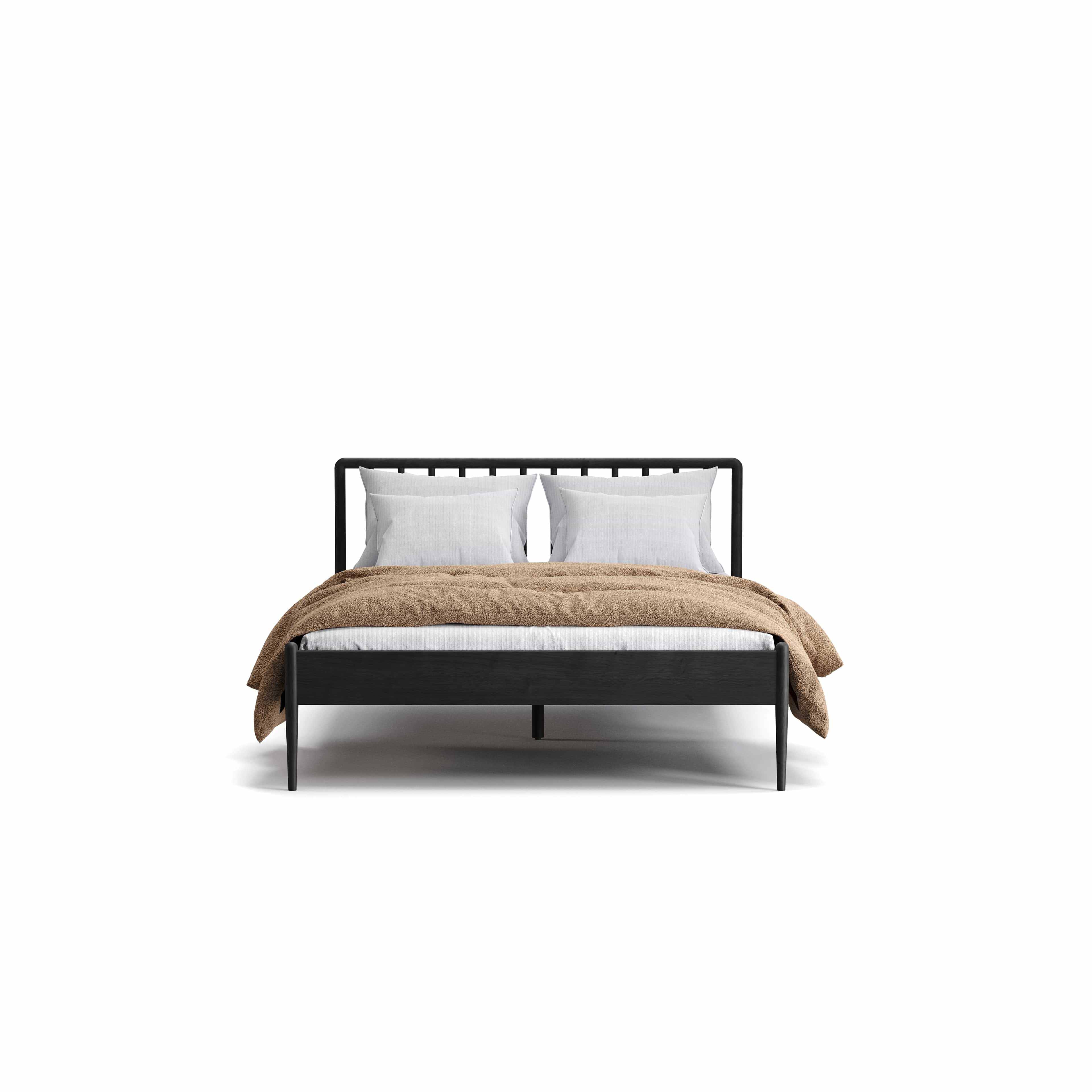 Lilium Bed Frame Black 140x190