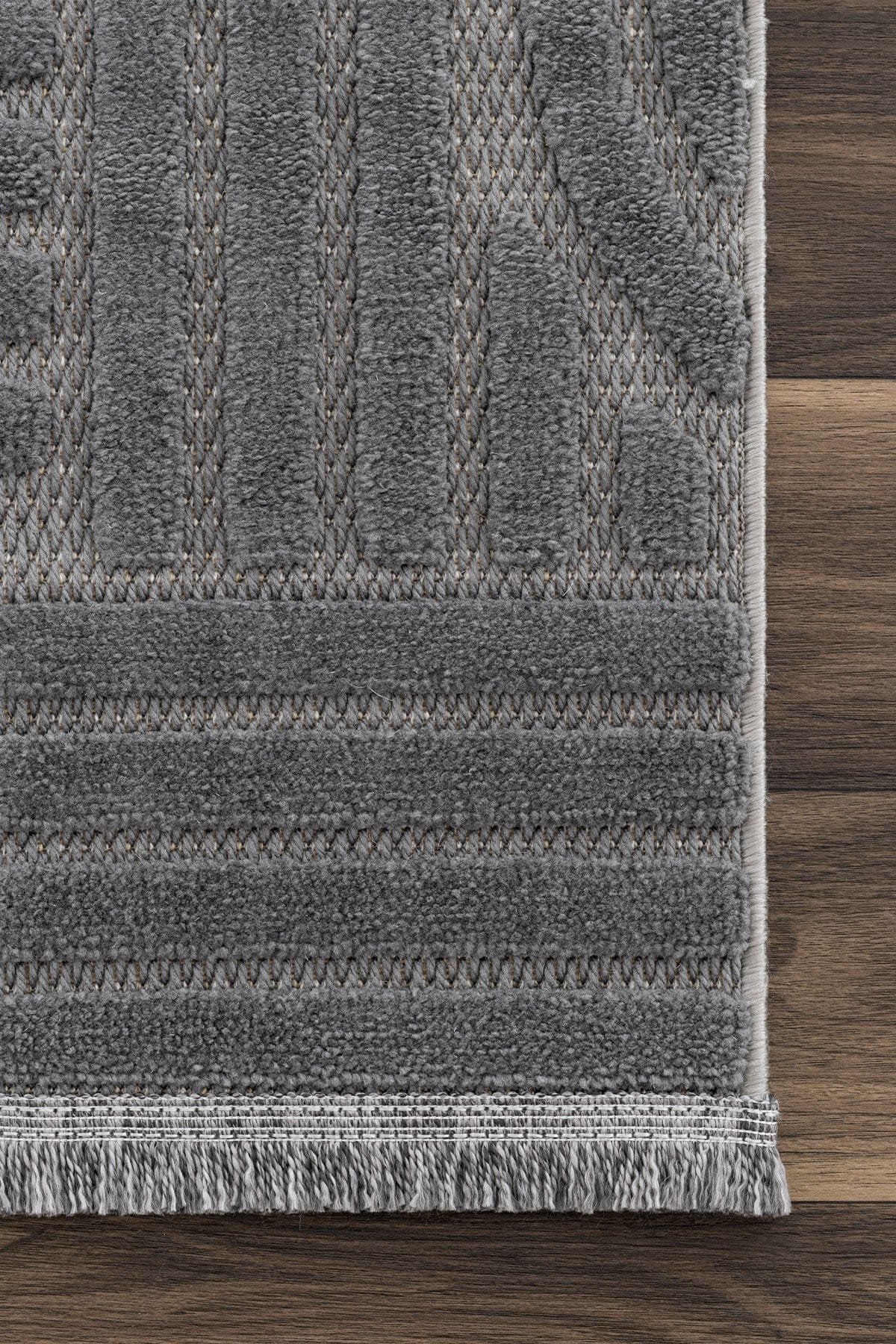 Lisbon Anthracite Living Room Rug A1766D