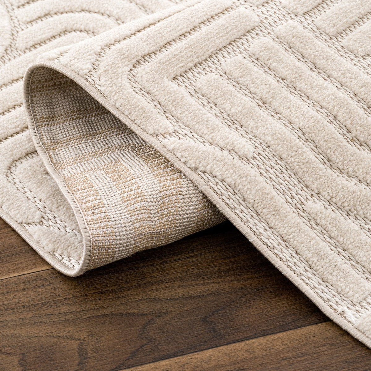 Lisbon Beige Living Room Rug A1761B