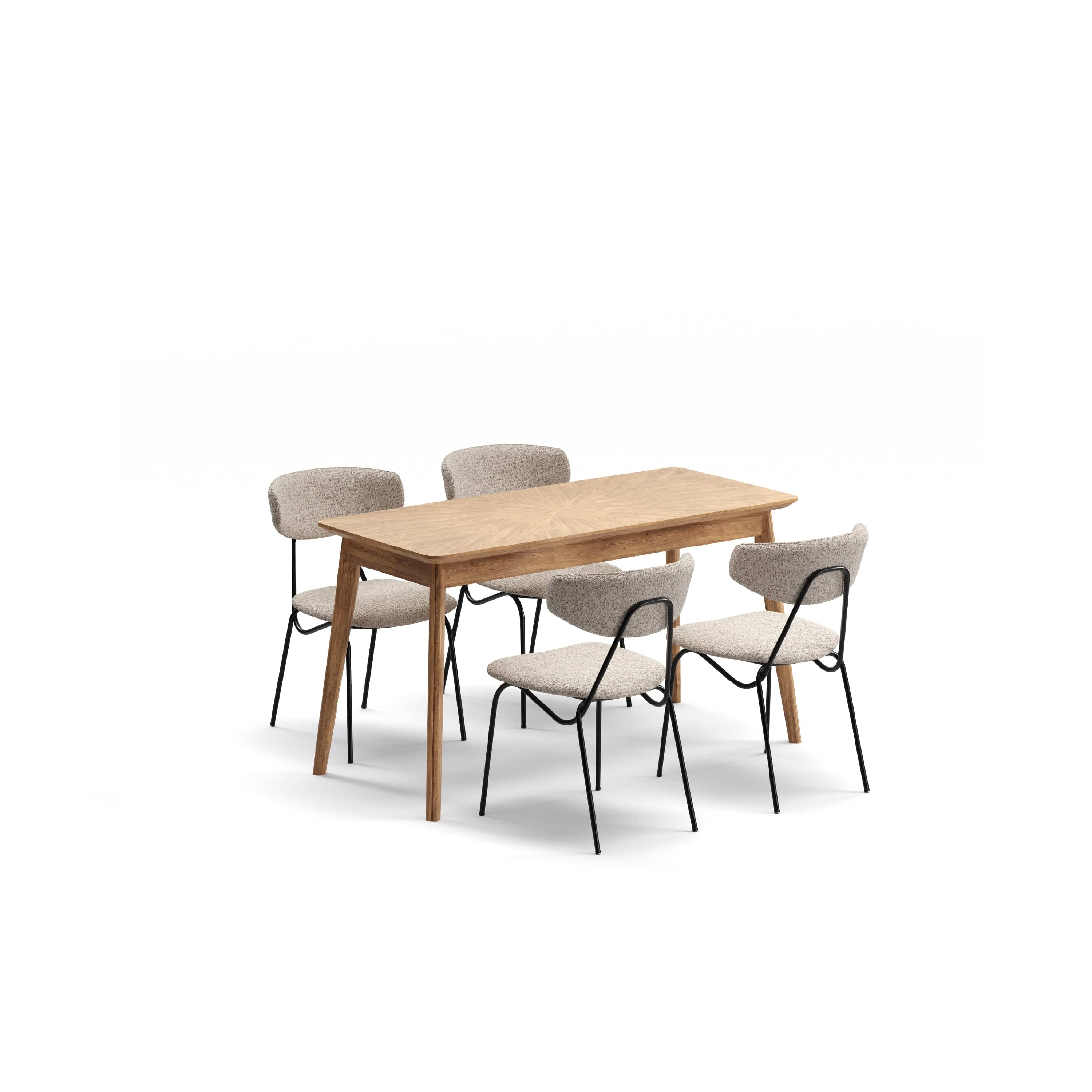 Norge x Luna Yemek Masası Takımı 4 Kişilik