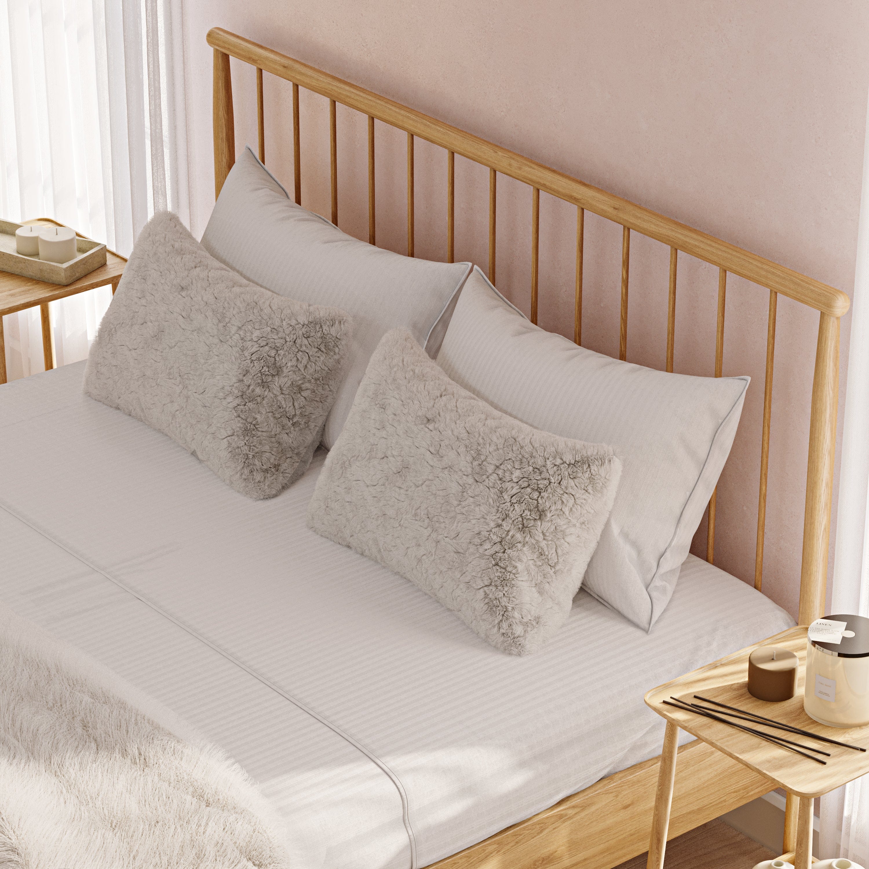 Marcin Meşe Karyola 180x200