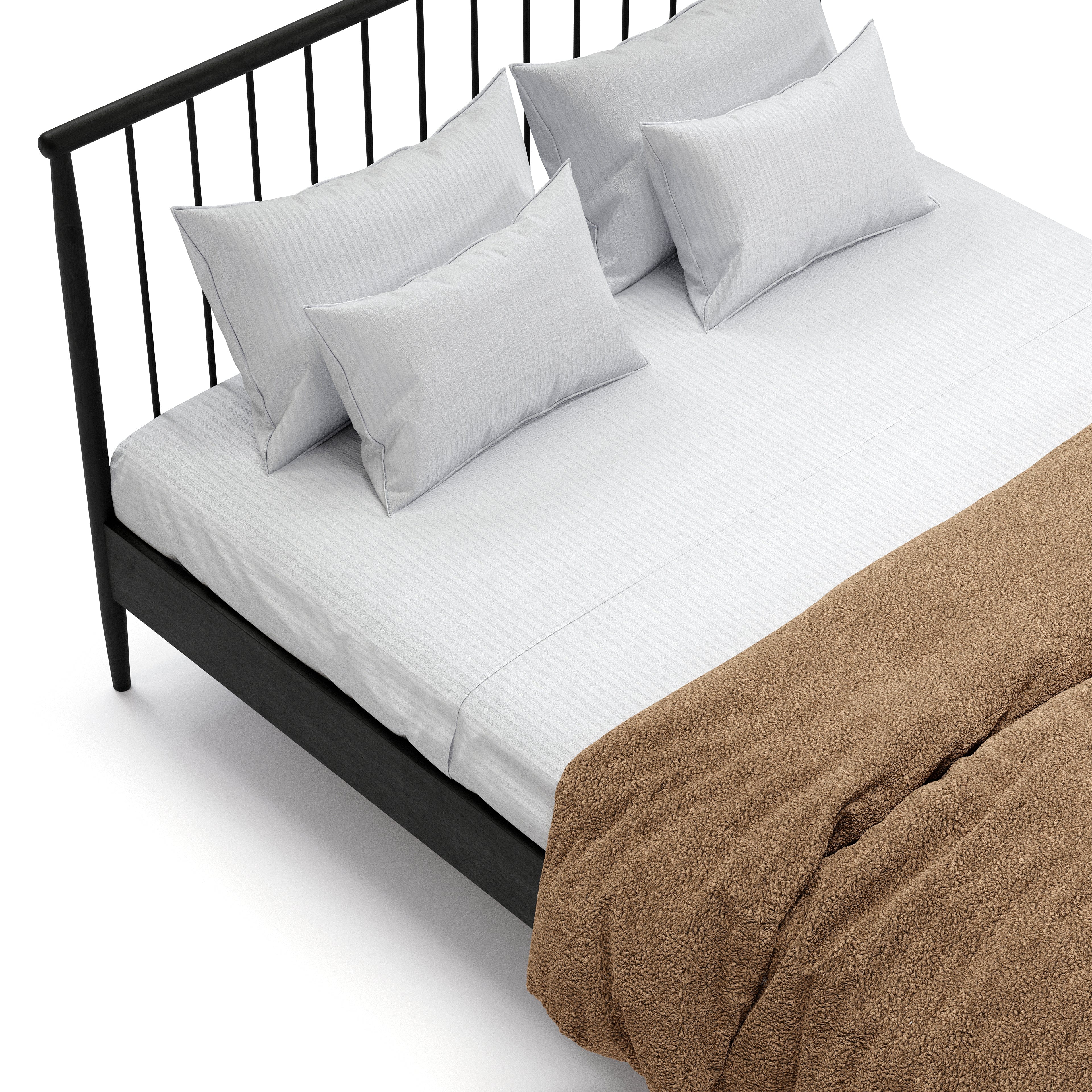 Marcin Siyah Karyola 160x200