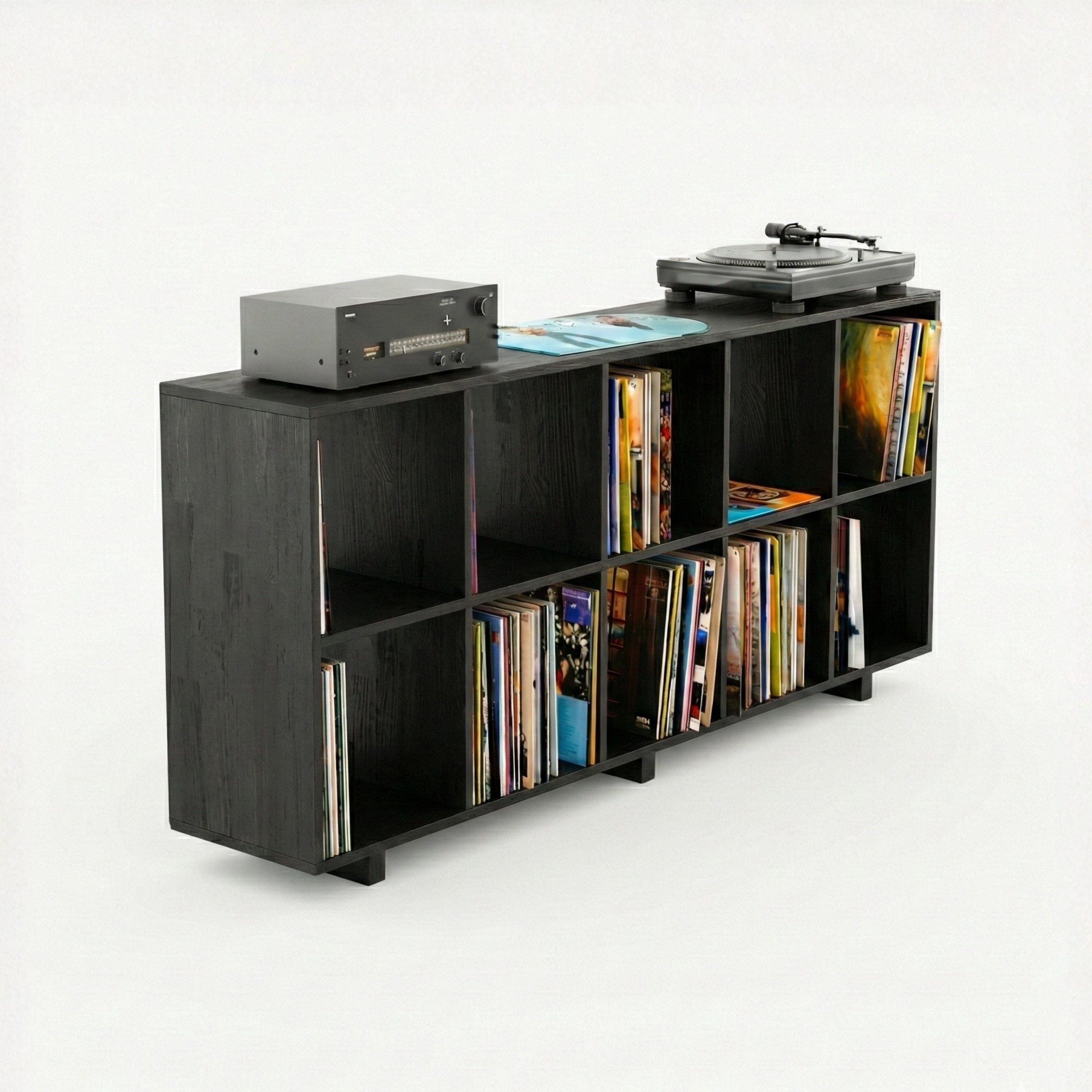 Solid Wood Open Shelf Unit
