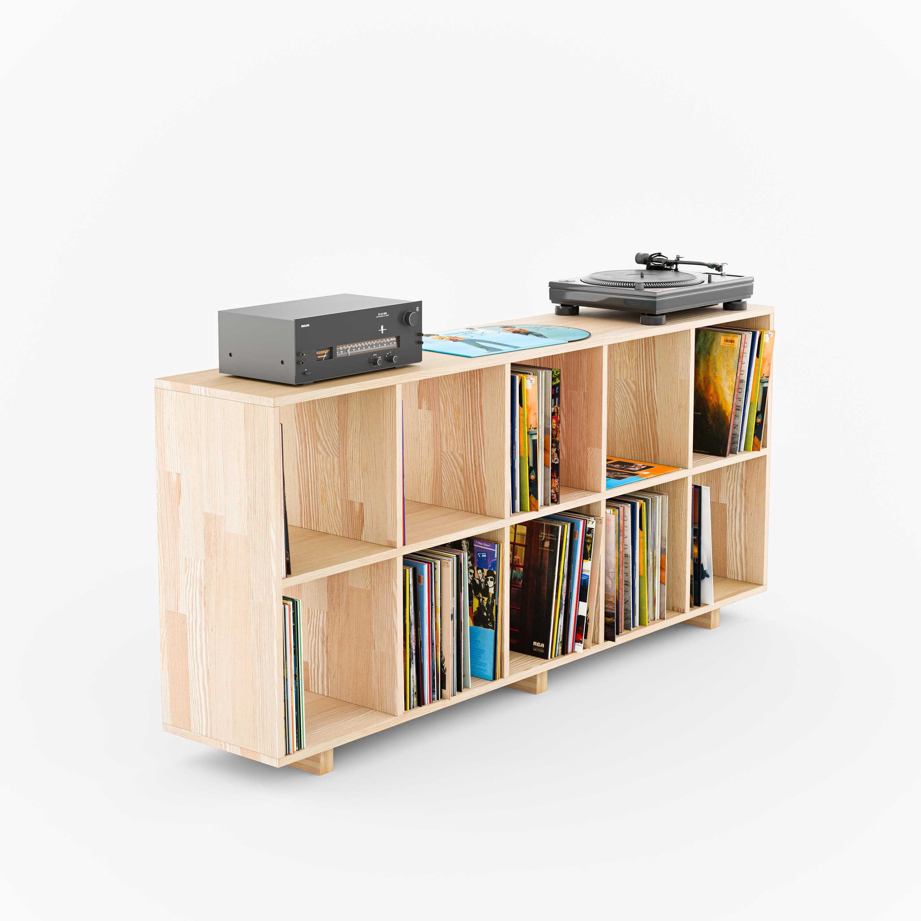 Solid Wood Open Shelf Unit