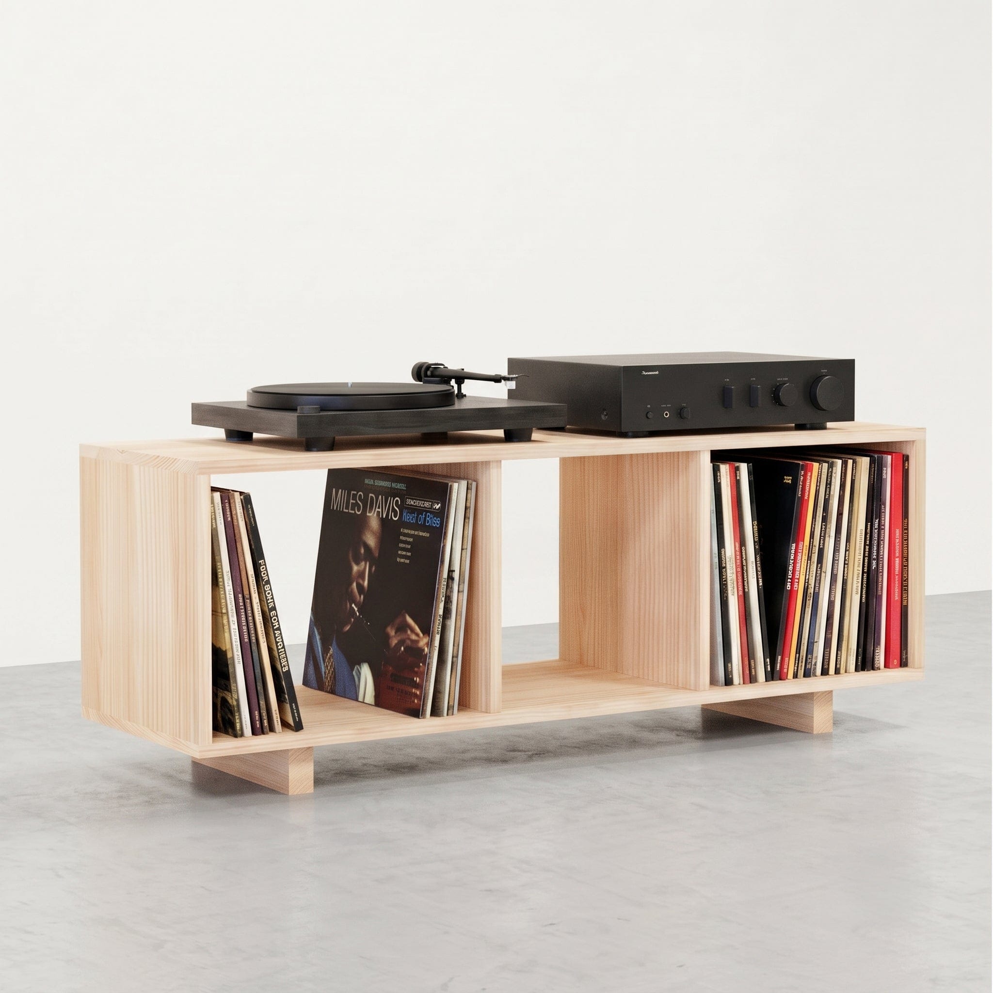 Solid Wood Open Shelf Unit & Bookcase