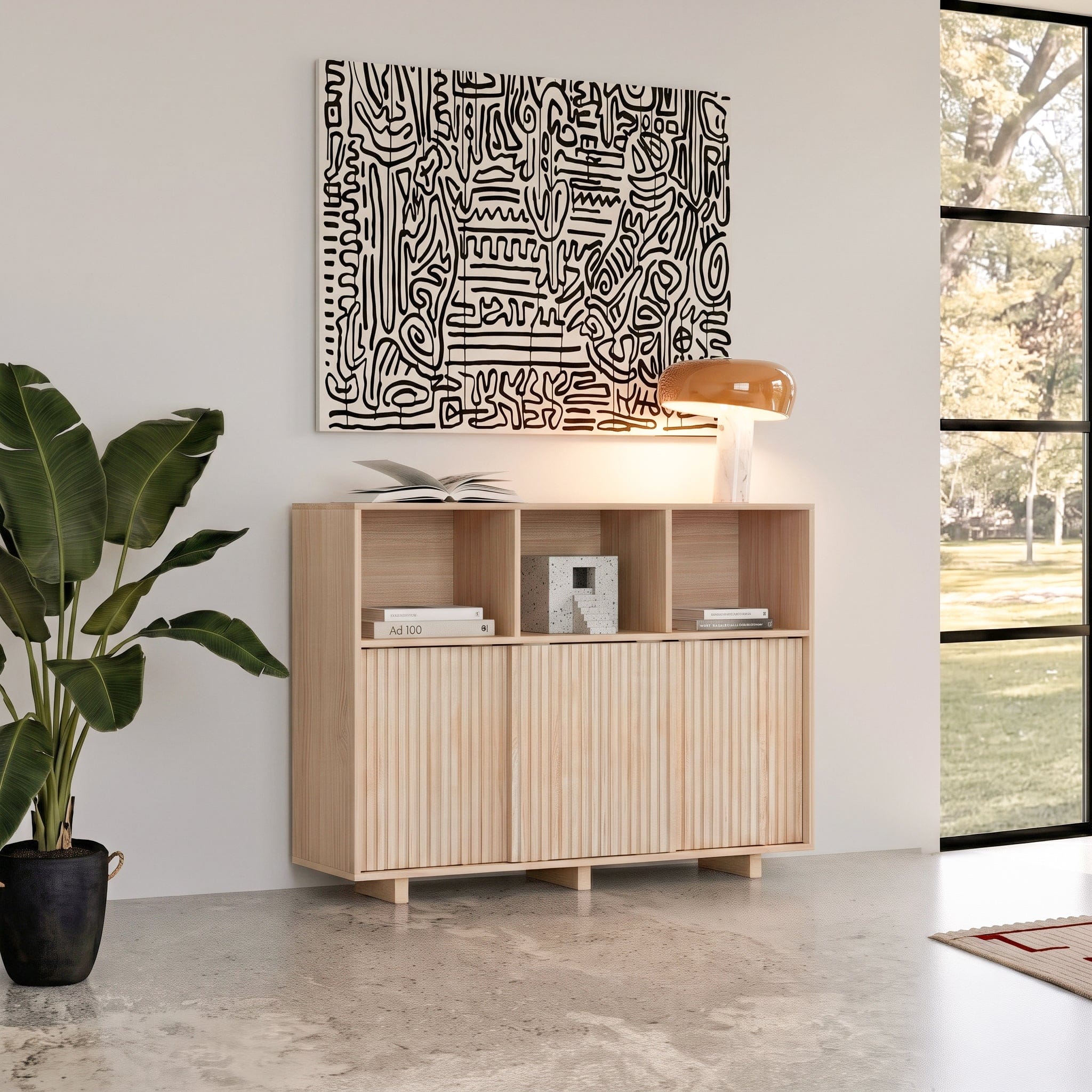 Solid Wood Highboard & Console