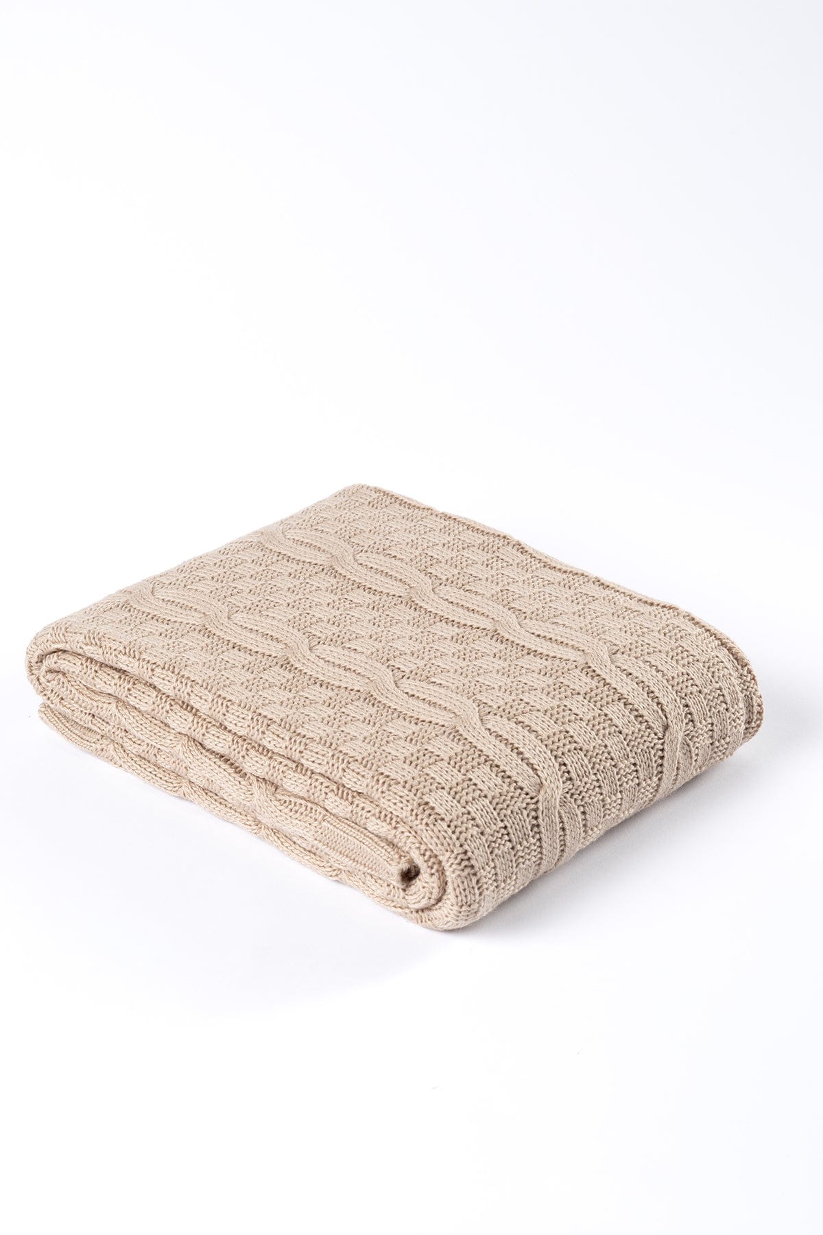 Mendi Bej Acrylic Throw TV Blanket 130X170 2532