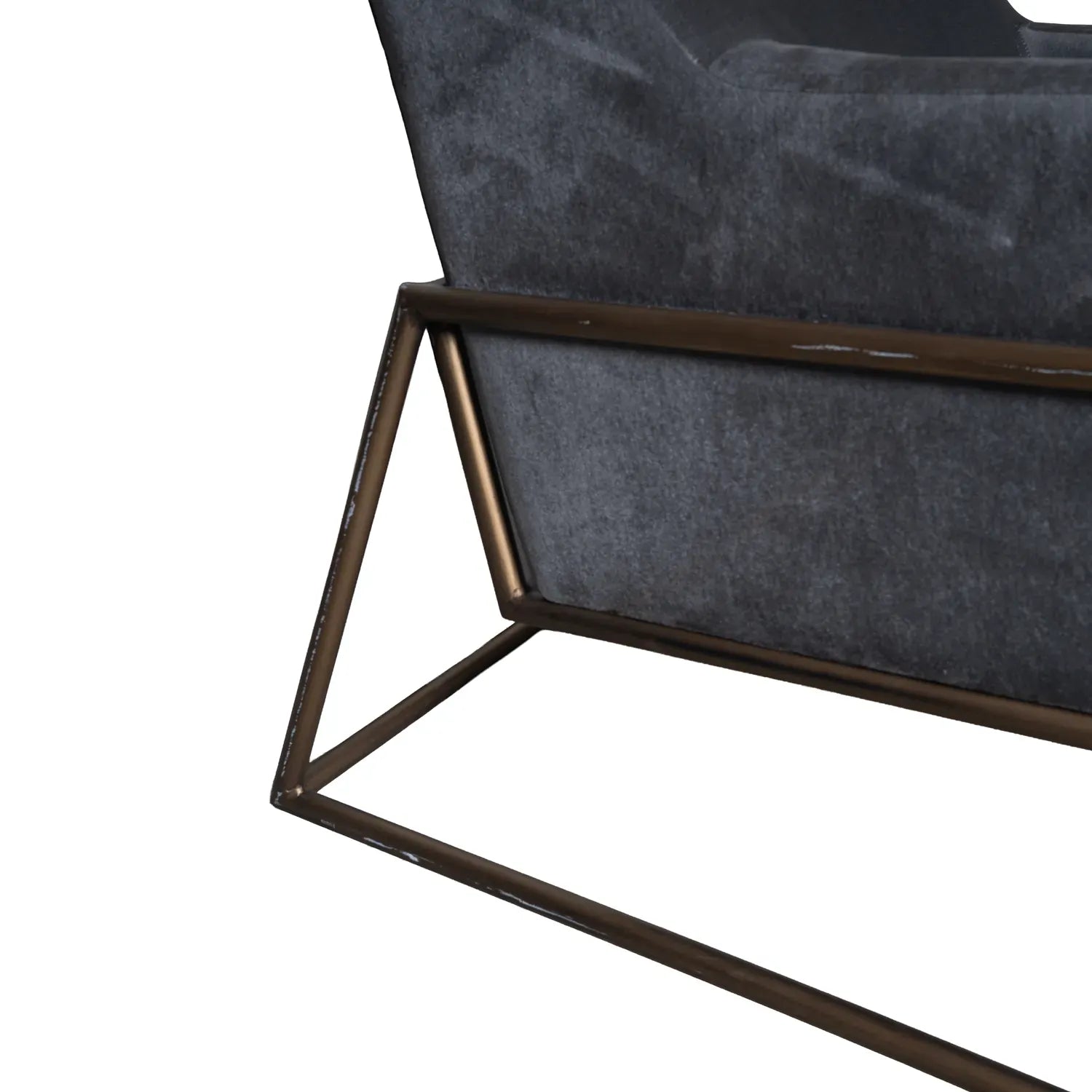 Metal Ayaklı Berjer Füme 10606