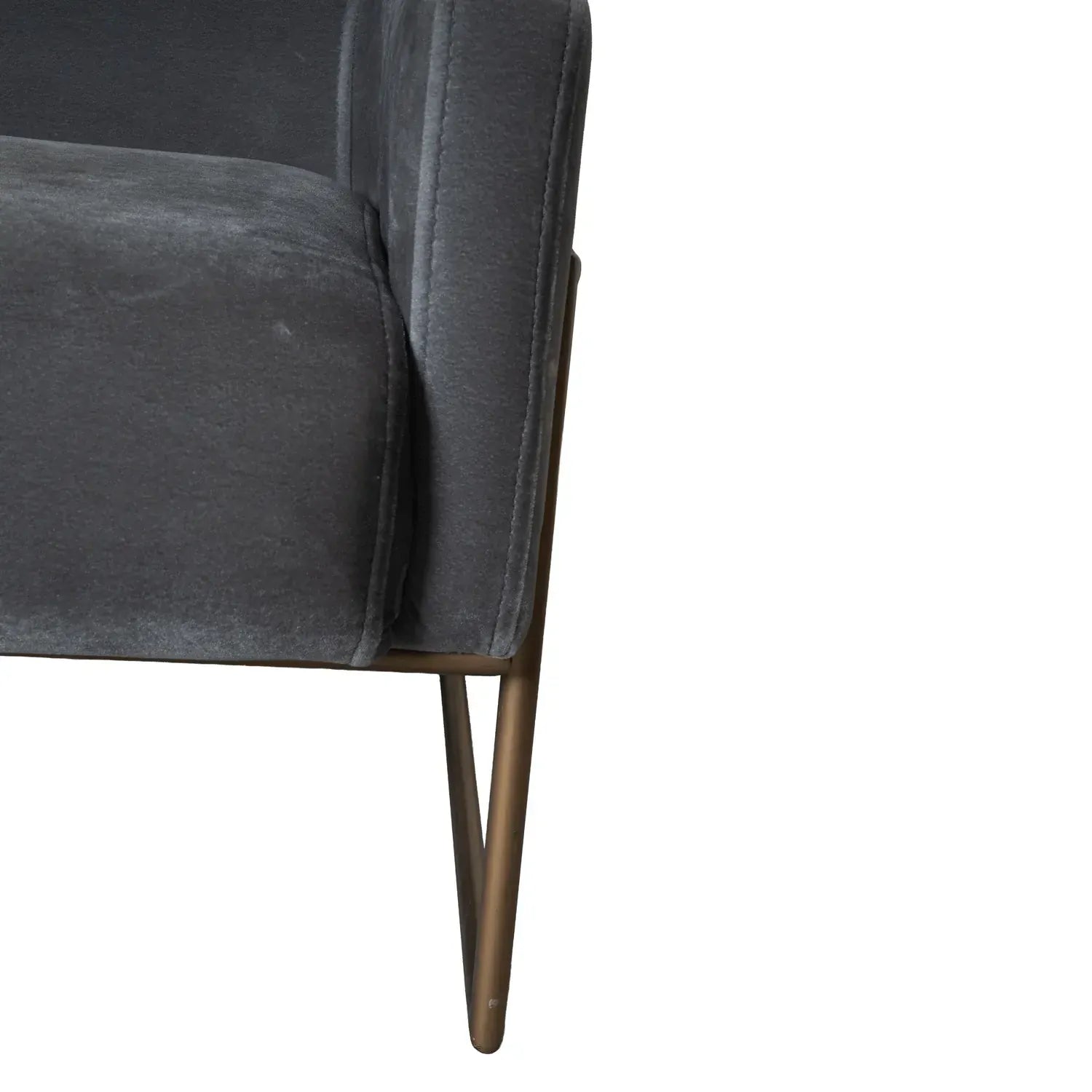 Metal Ayaklı Berjer Füme 10606