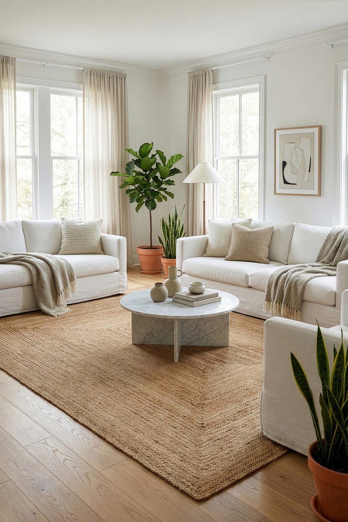 Natura Natural Jüt Halı 00010A