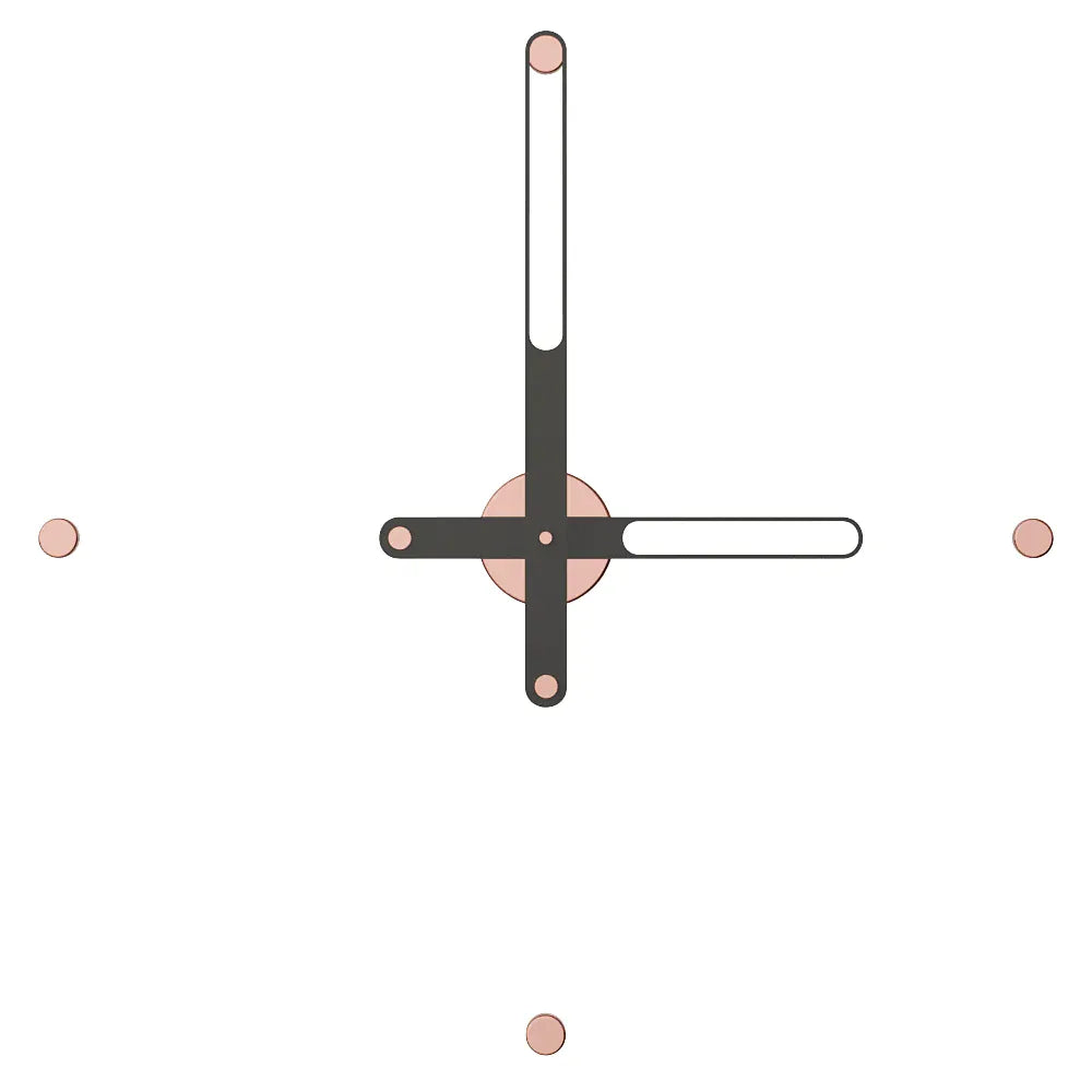 60 cm rose gold renk duvar saati