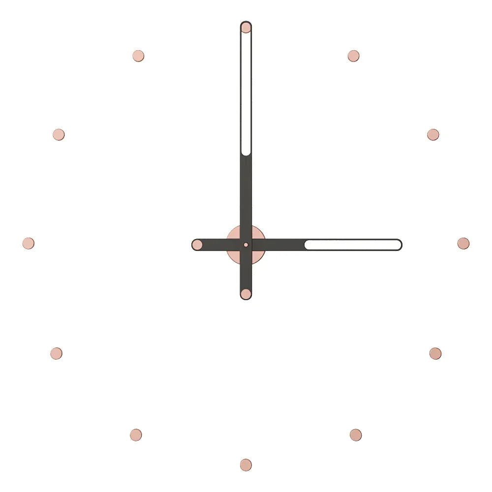 nile indicator duvar saati rose gold 90 cm.