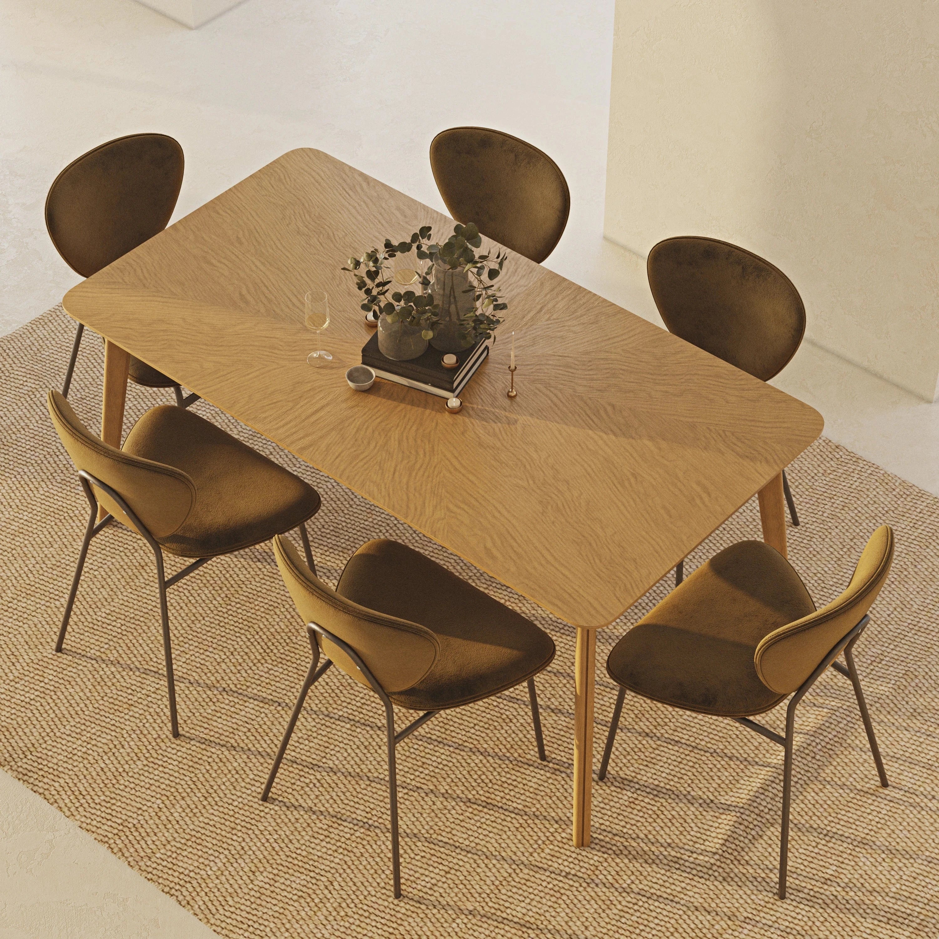 Norge Yemek Masası 90x170 Ahşap