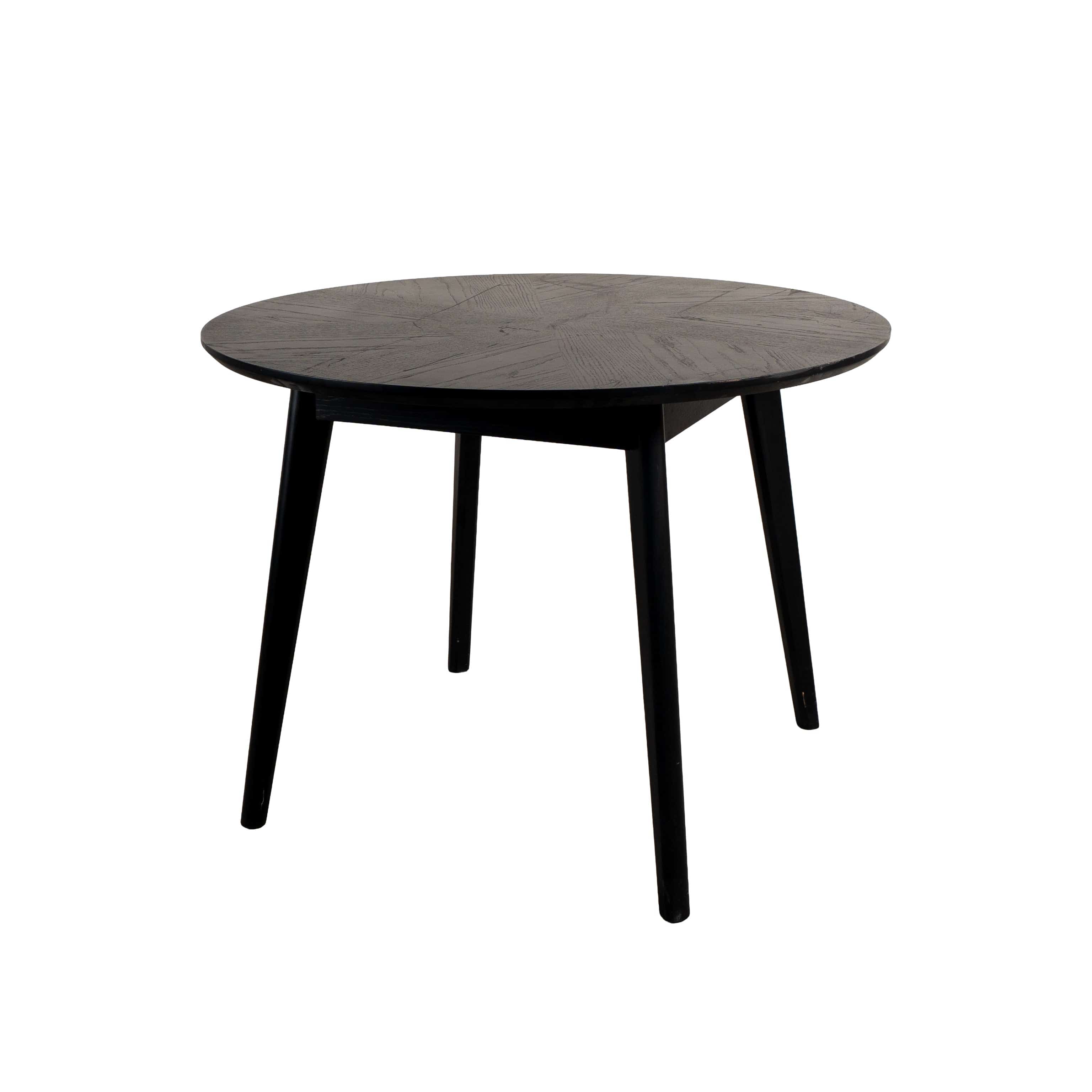 Oslo Yemek Masası 100 cm Ahşap Siyah 10208