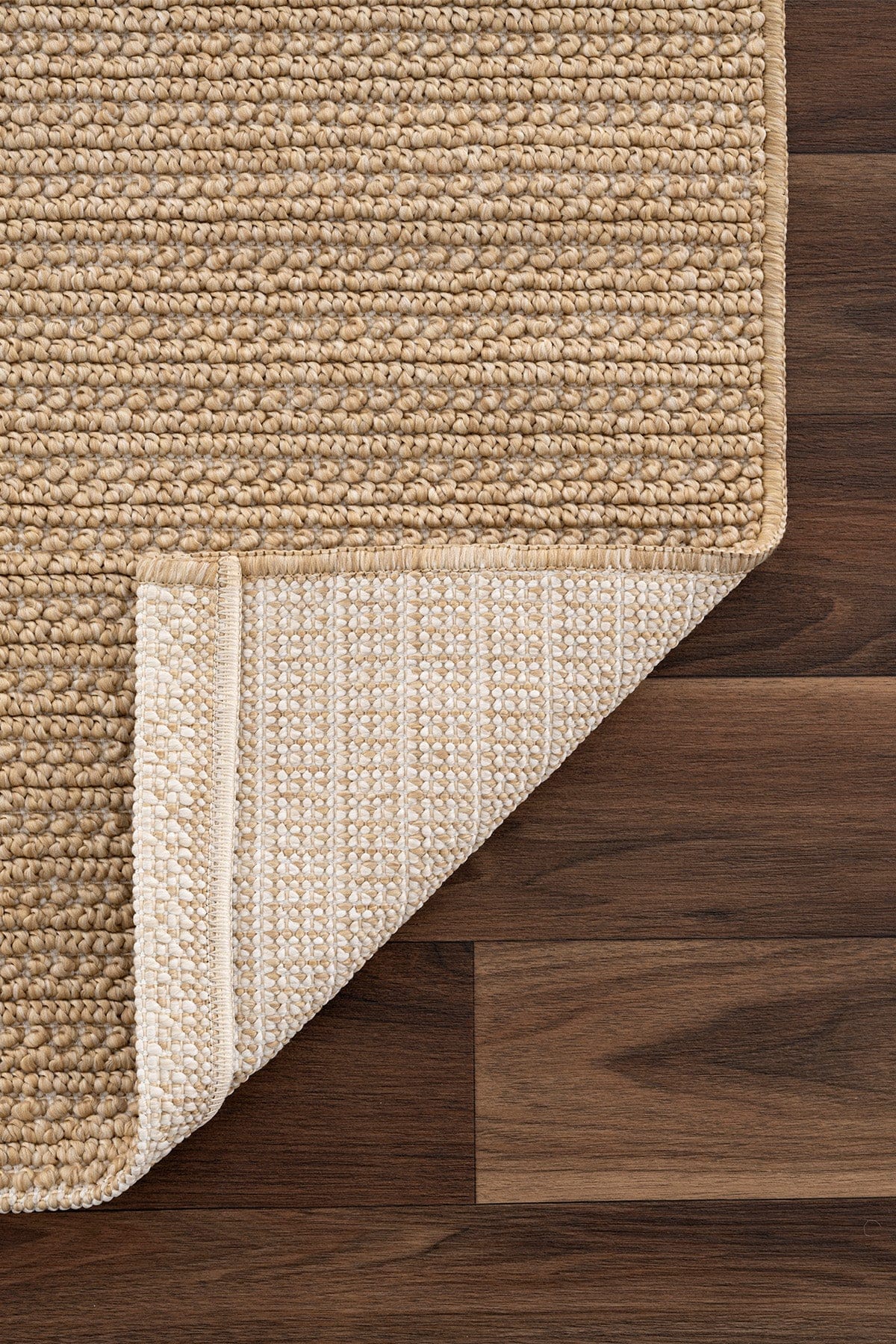 Retro Plain Natural Flatweave Rug A3190A