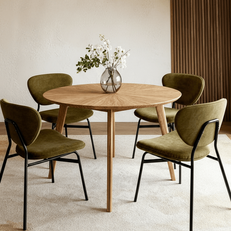 Rove Meşe Yemek Masası 110 cm