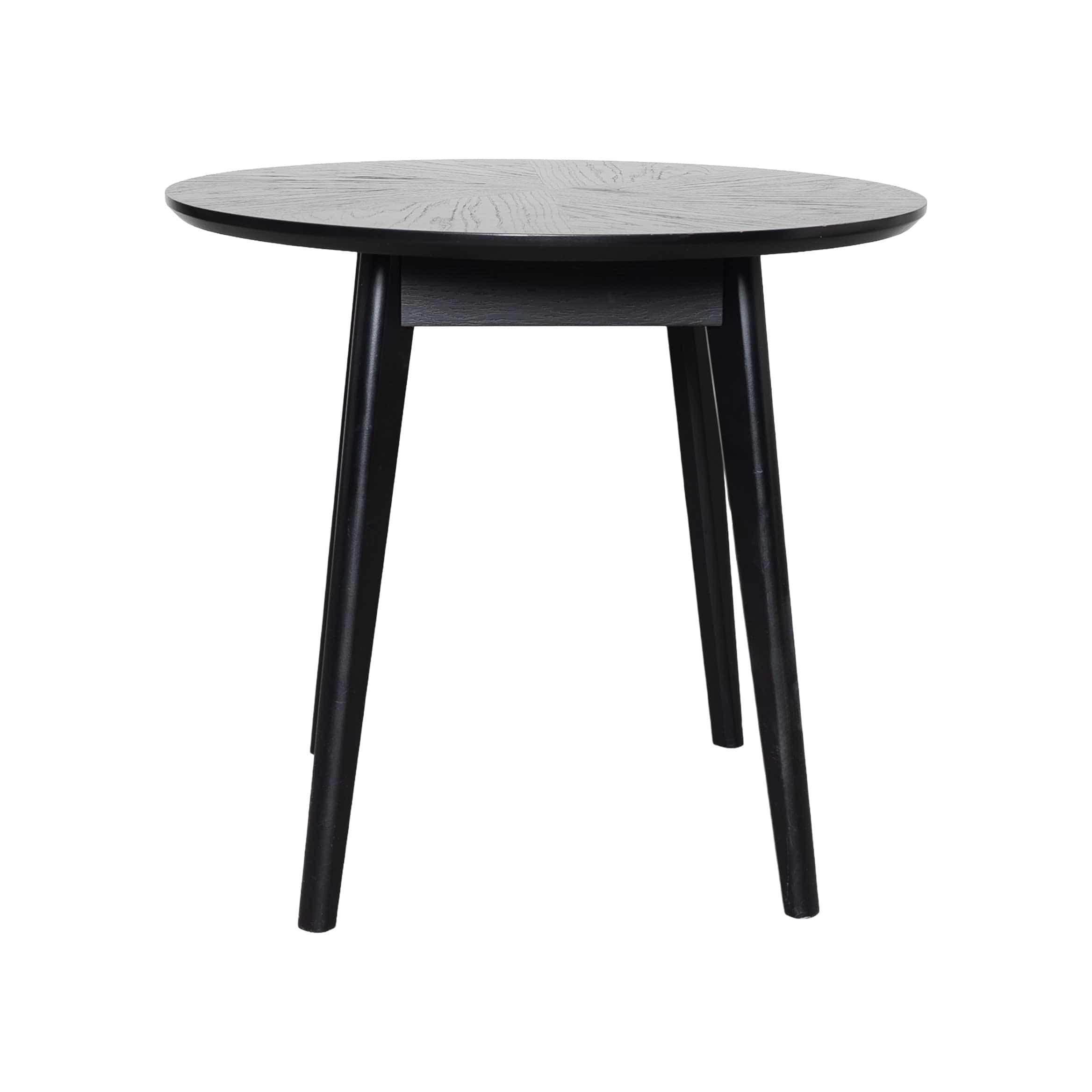 Rove Siyah Yemek Masası 90 cm Ahşap Siyah 10546