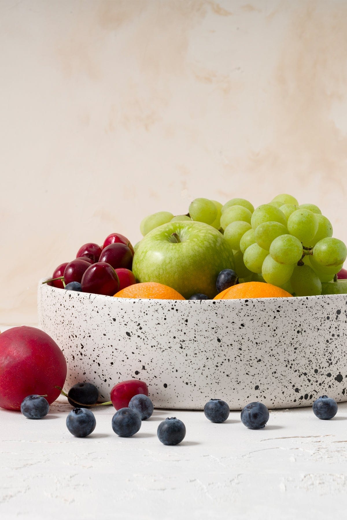 Sateen Mat Beyaz Kırçıllı Büyük El Yapımı Dekoratif Süzgeç 8604