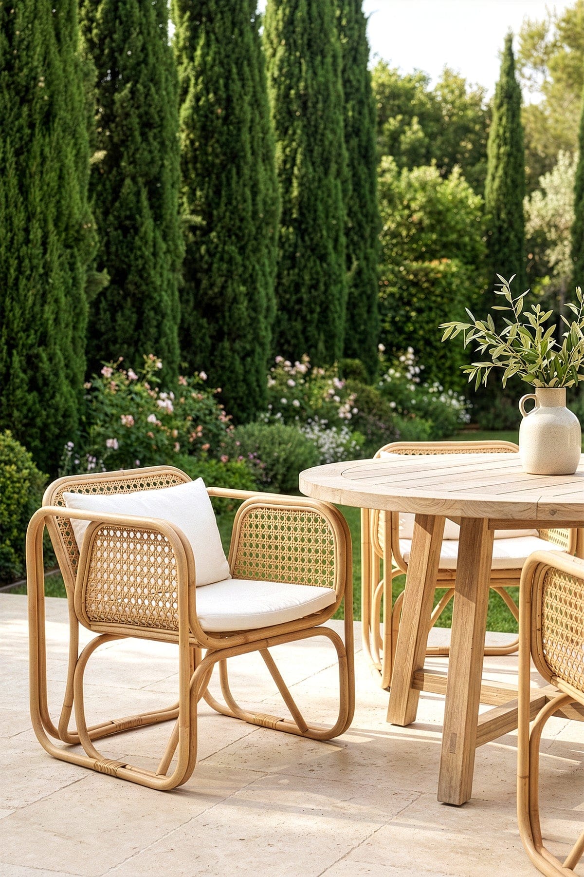 Savia Rattan Woven Cushion Armchair 10114