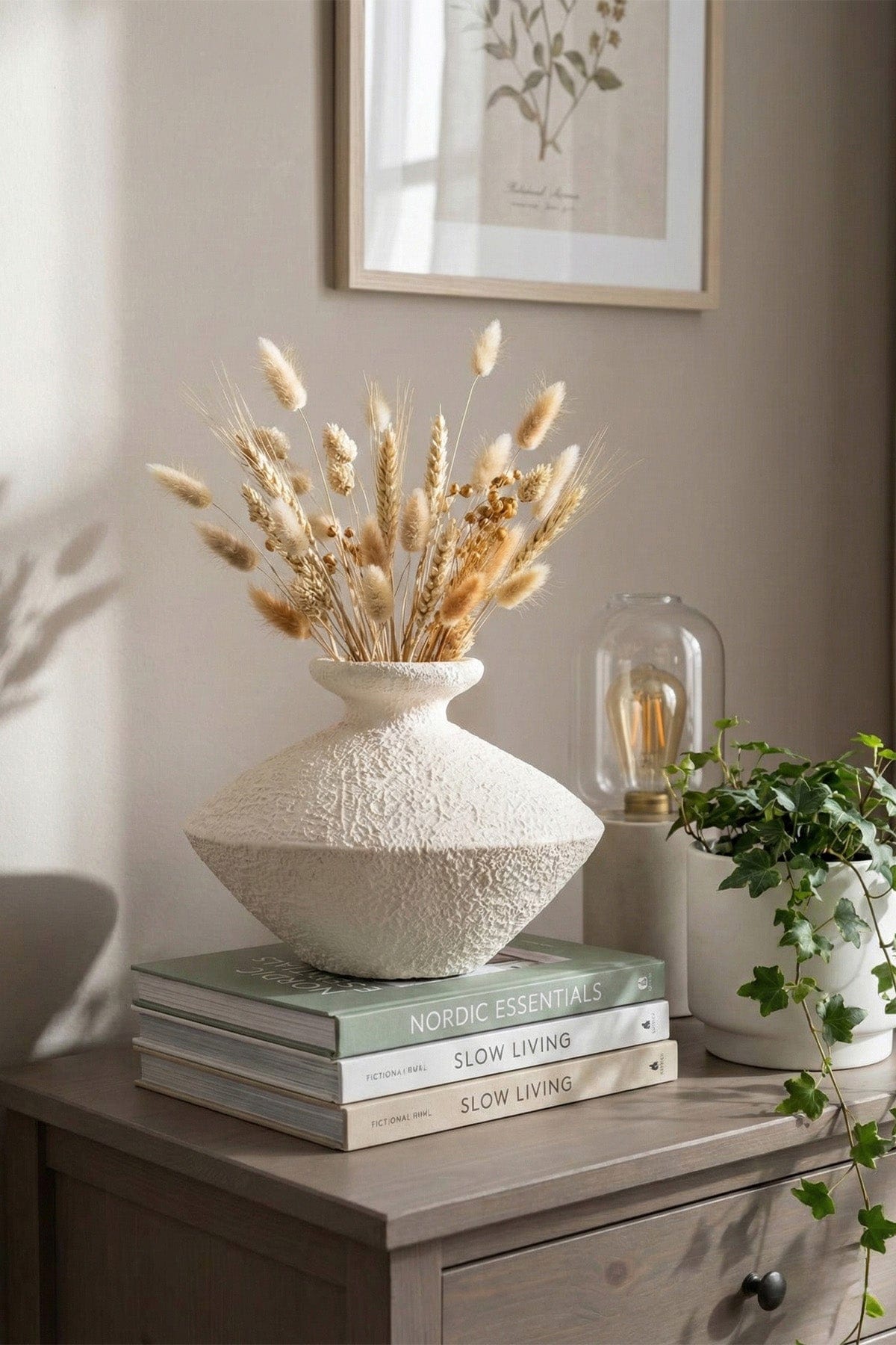 Savia Ceramic Small White Vase 10130