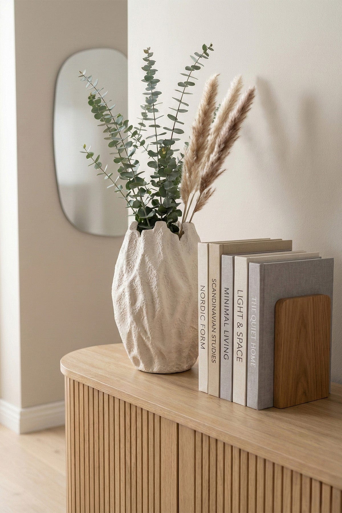 Savia Ceramic Special Form White Vase 10129