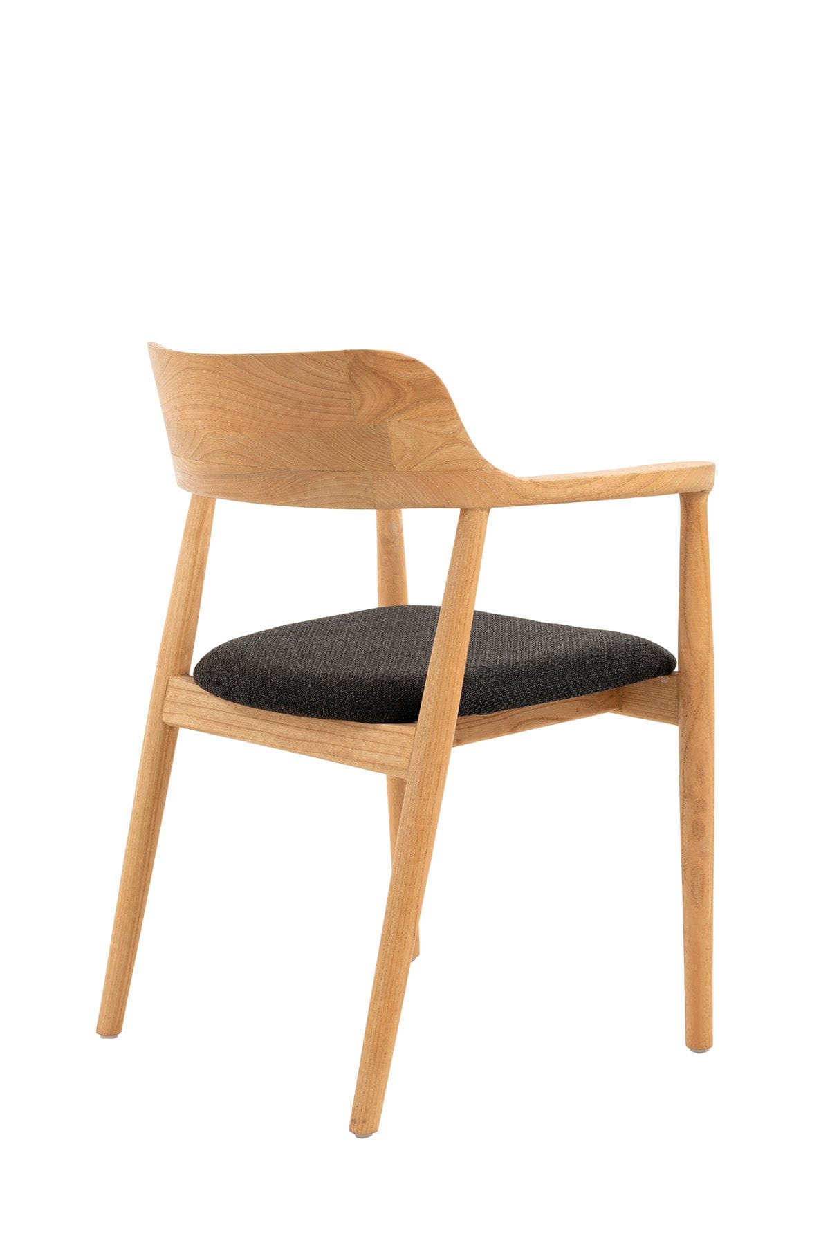 Savia Black Cushioned Natural Wood Chair 10112