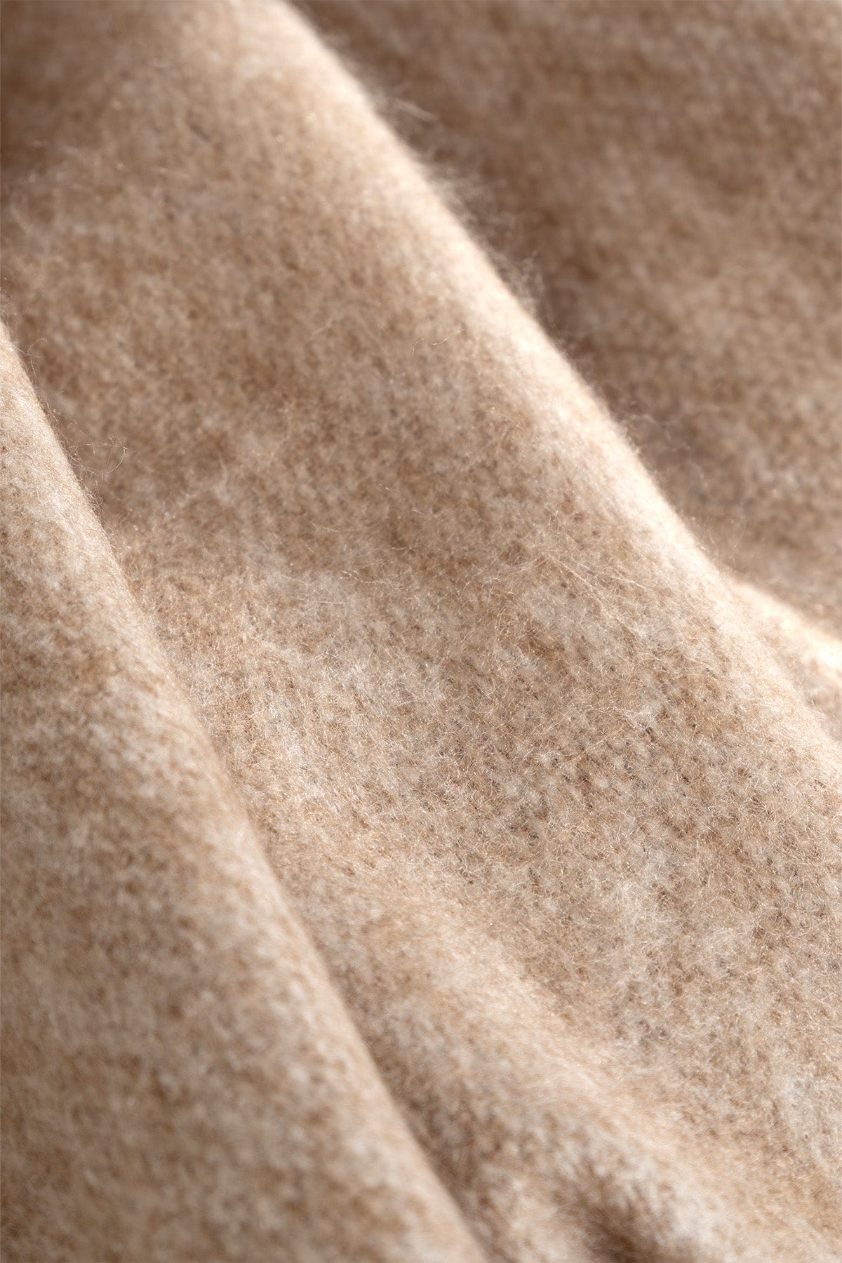 Scala Beige Faux Fur Throw TV Blanket 130X170 5072A