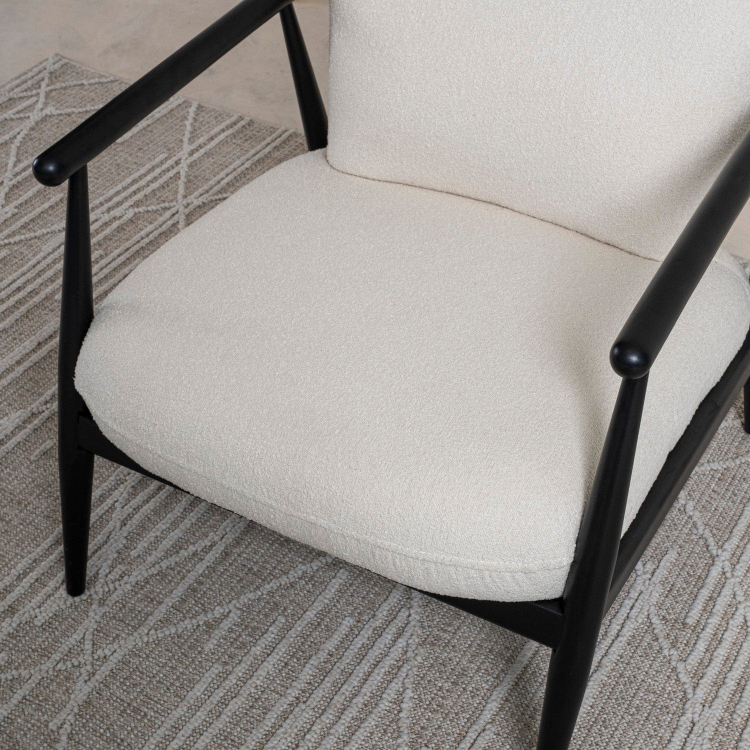 Senna Siyah Berjer Ahşap