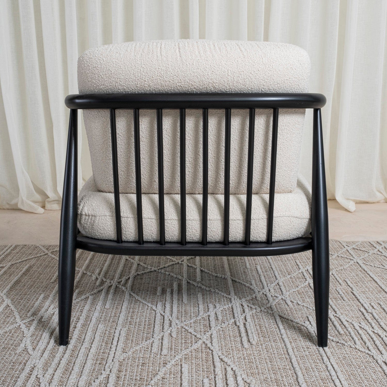 Senna Siyah Berjer Ahşap