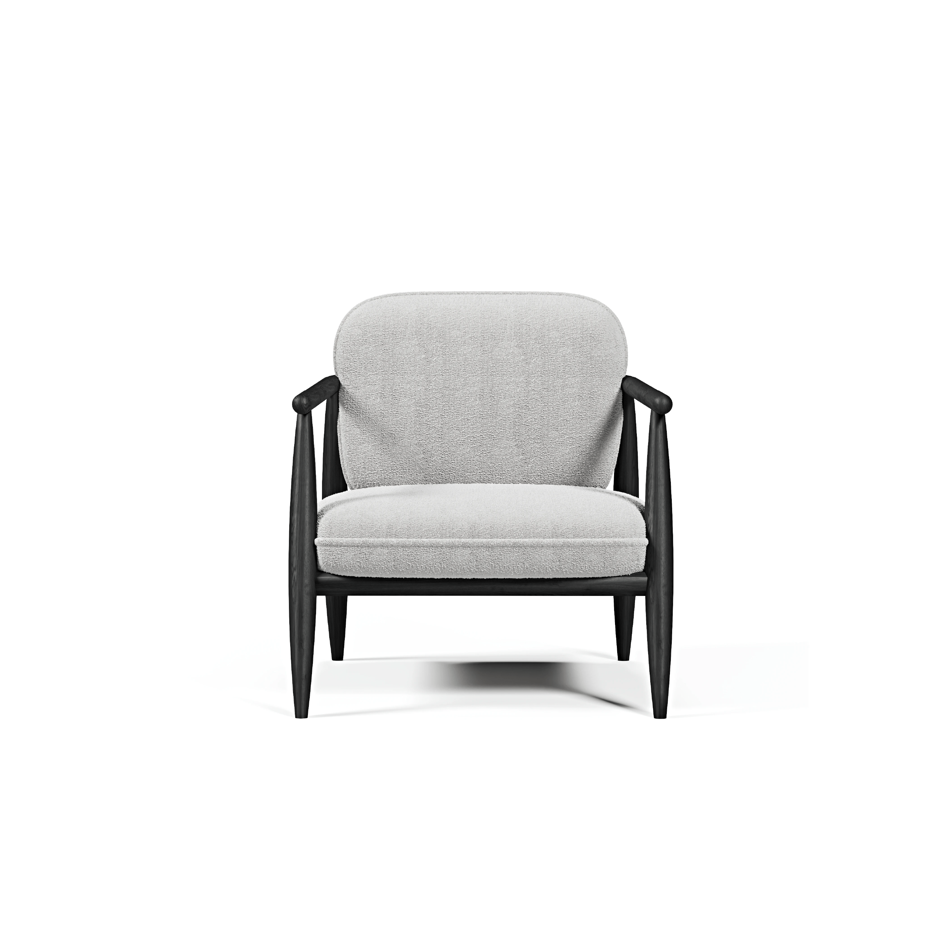 Senna Siyah Berjer Ahşap