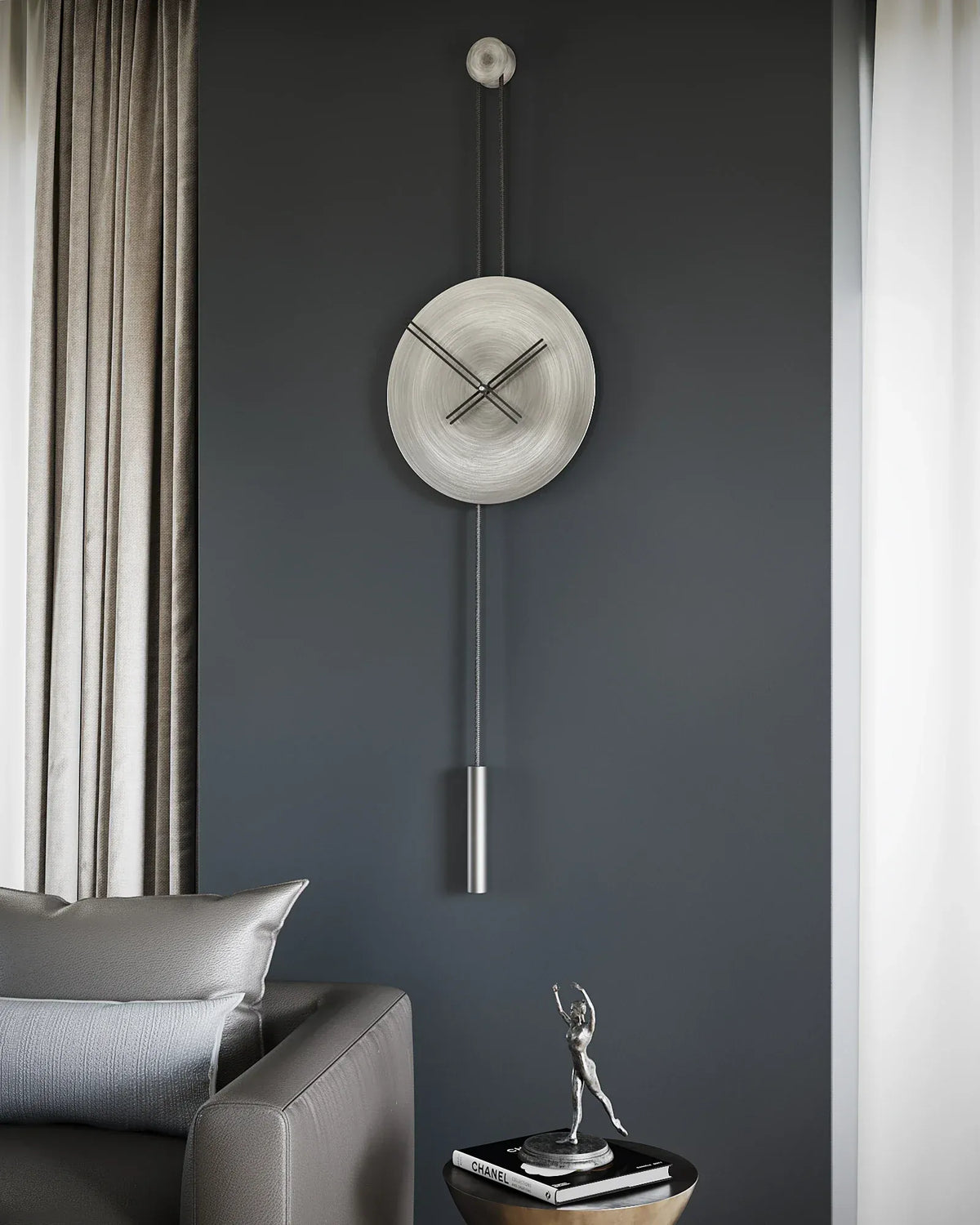 Serenity antik duvar saati 45 cm
