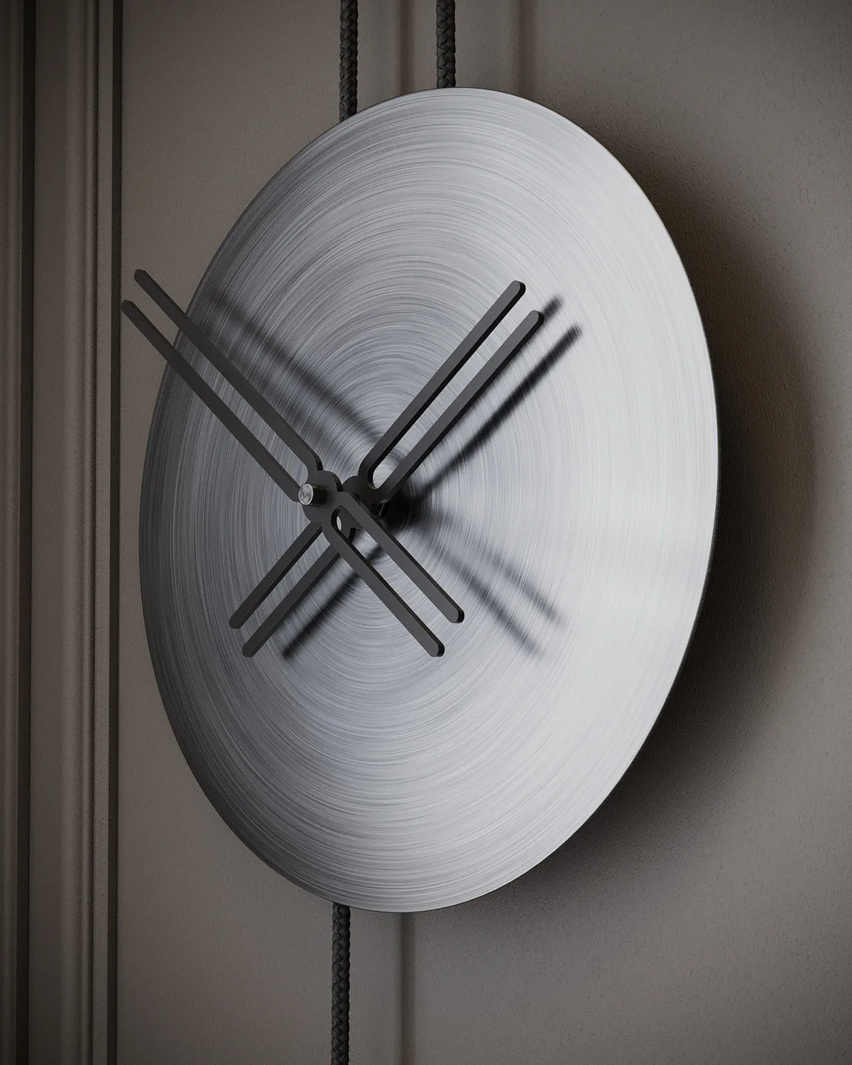Serenity antik gümüş duvar saati 30 cm