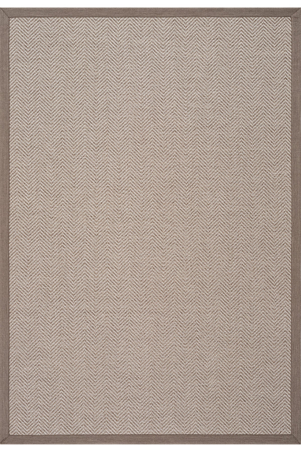 Sisalo Krem Natural Bordür Vizon Halı B3421C