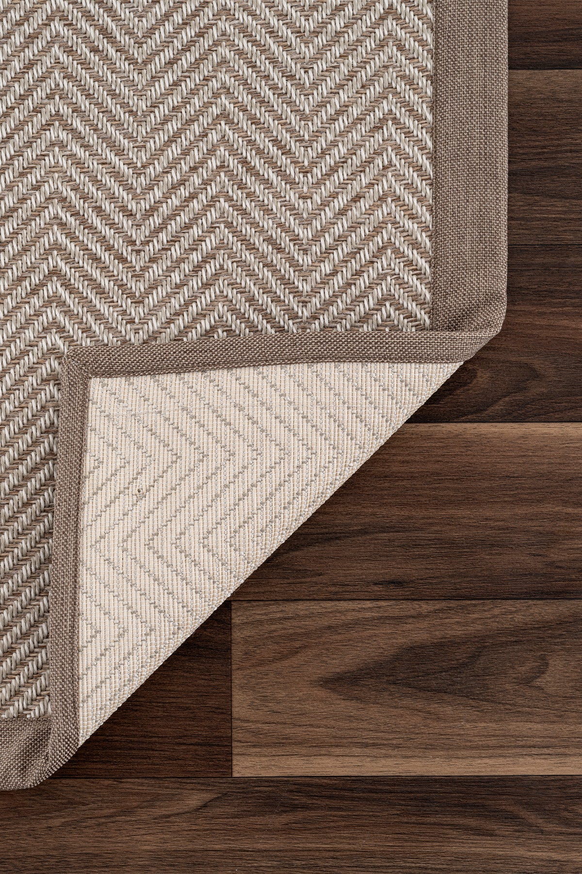 Sisalo Krem Natural Bordür Vizon Halı B3421C