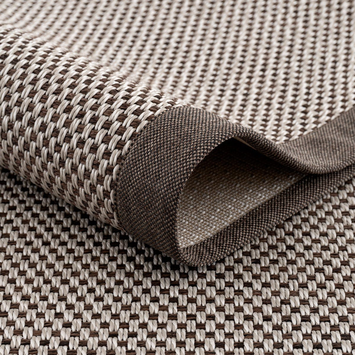 Sisalo Border Cream Coffee Sisal Rug Coffee Border B3417D