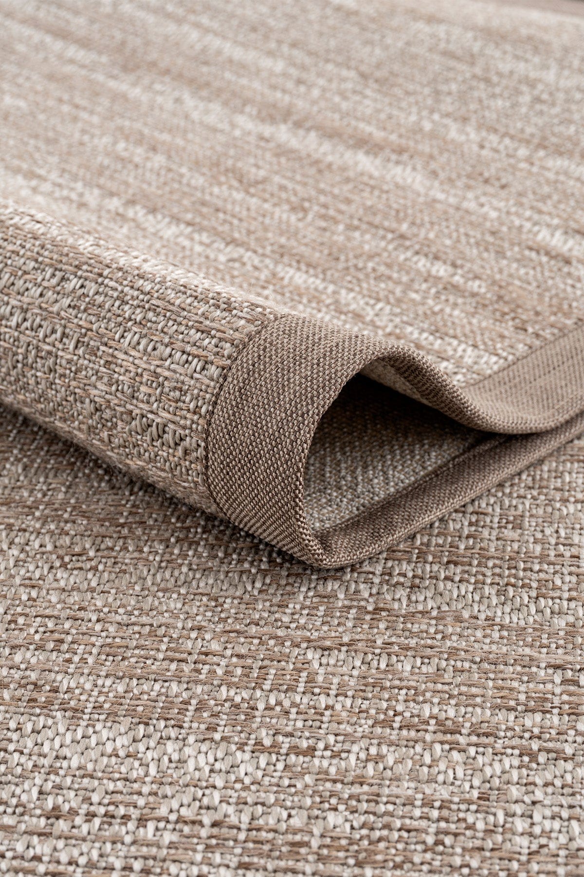 Sisalo Bordure Krem Natural Bordürlü Dış Mekan Balkon Teras Bahçe Halısı B3418C