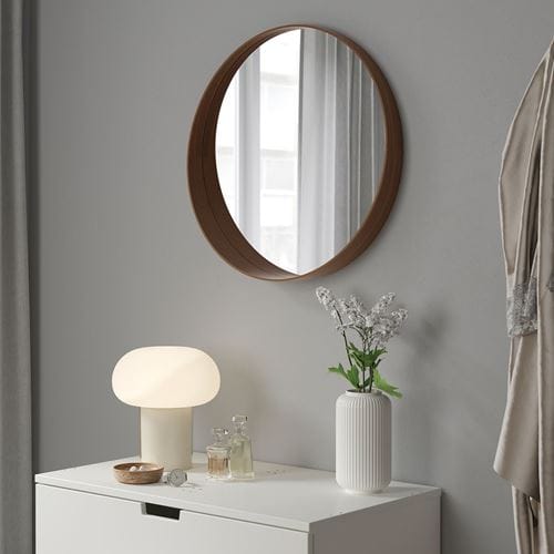 Stokholm Ayna 60 cm Ahşap Ceviz