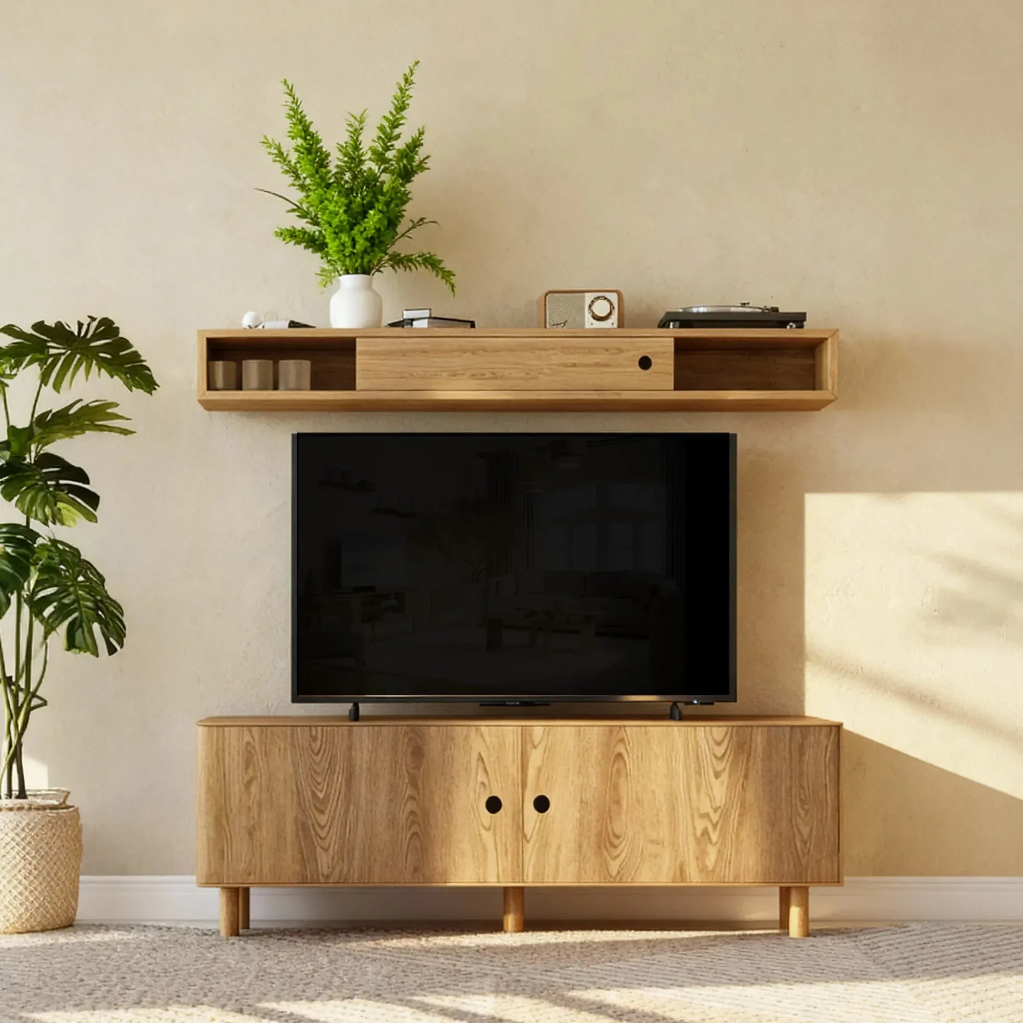 Suprema Meşe TV Ünitesi 140 cm Ahşap