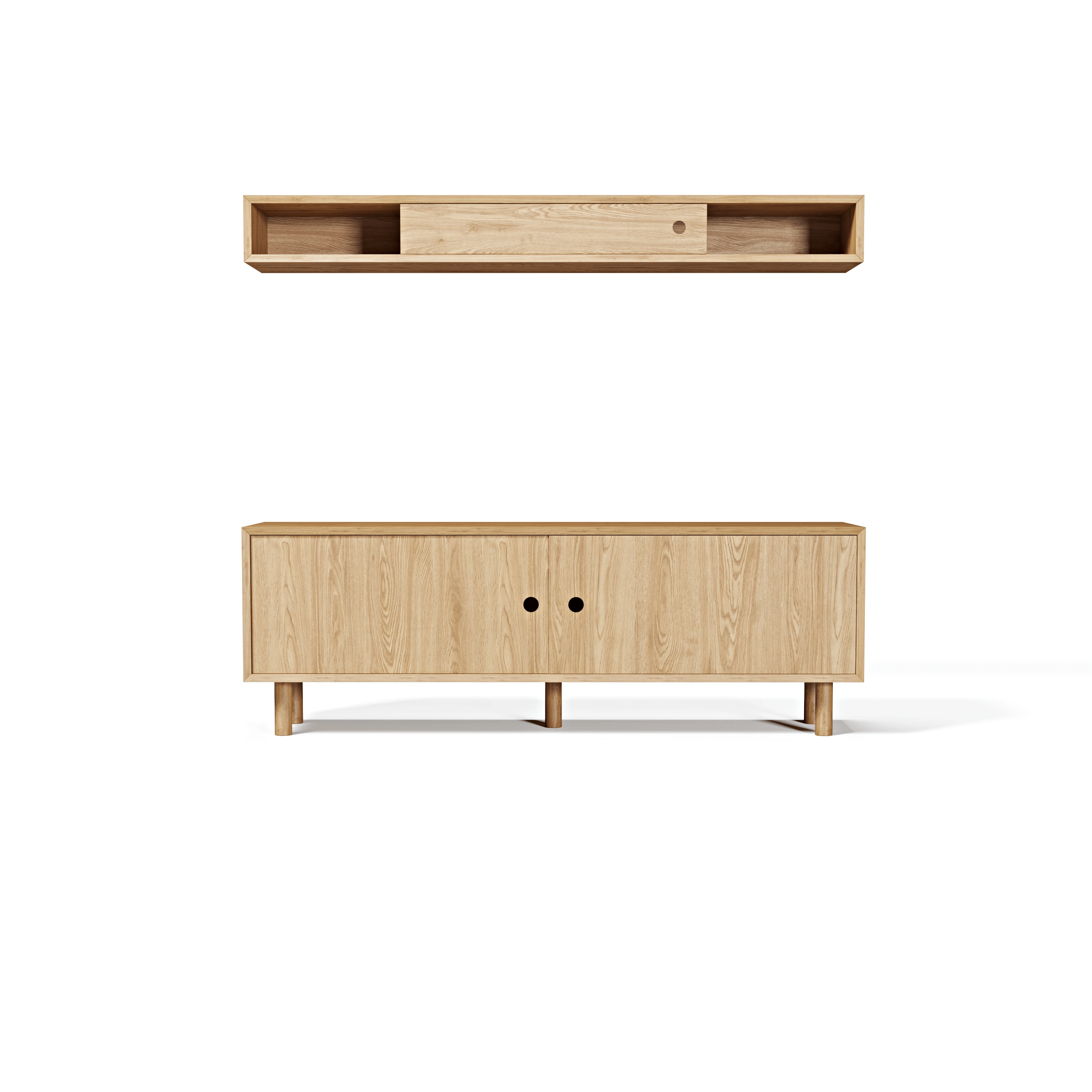 Suprema Meşe TV Ünitesi 140 cm Ahşap