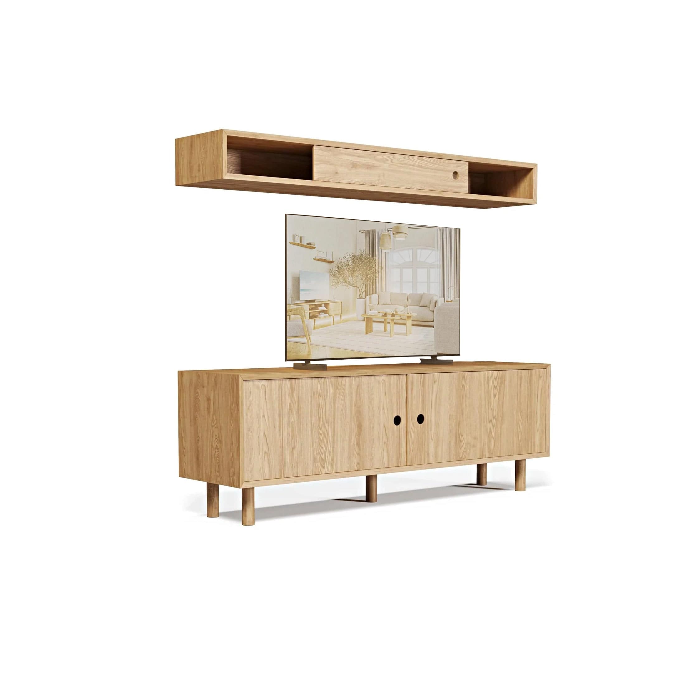 Suprema Meşe TV Ünitesi 140 cm Ahşap