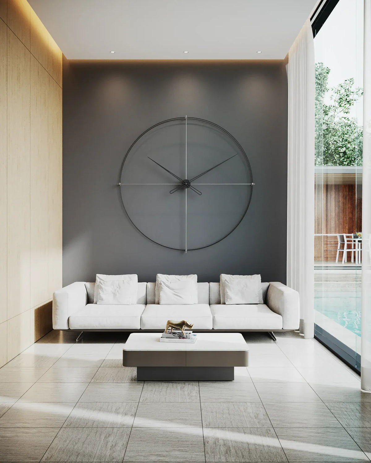 timeless large çok büyük duvar saati
